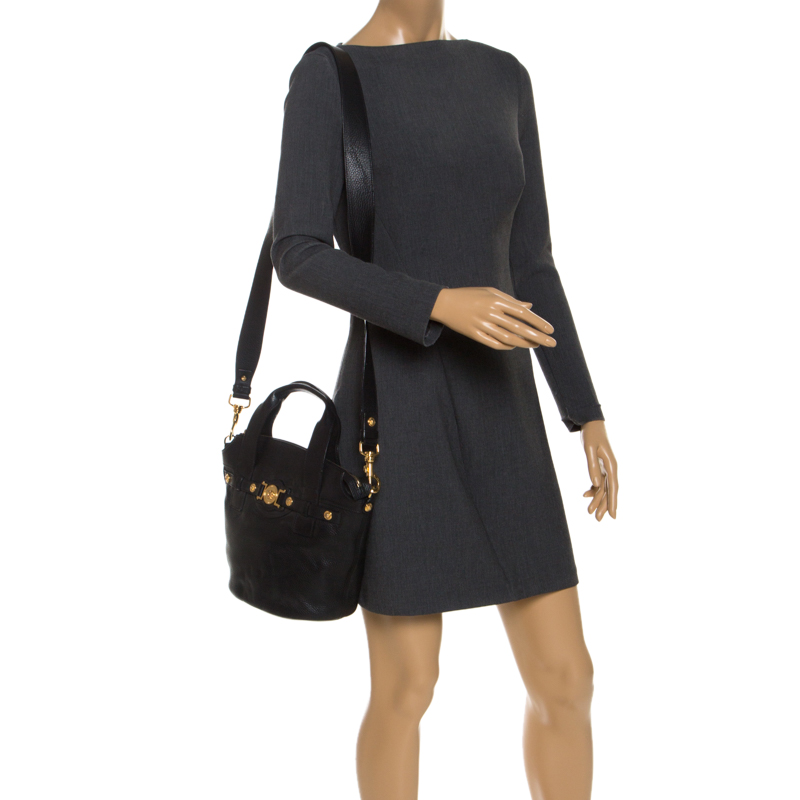 

Versace Black Leather Shoulder Bag