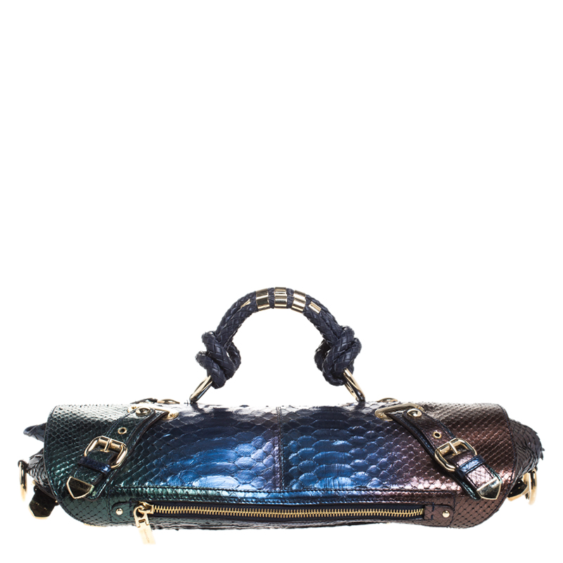 

Versace Multicolor Ombre Python Canyon Bag