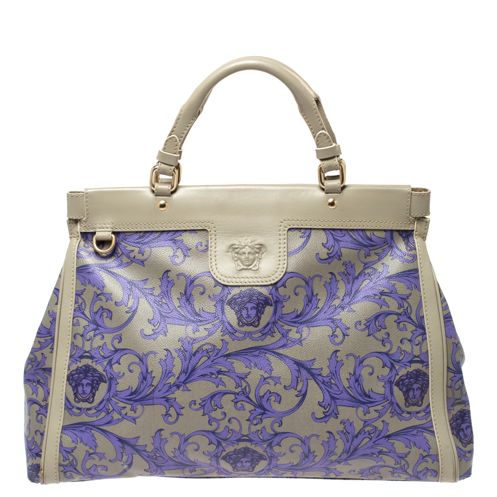 versace canvas tote bag
