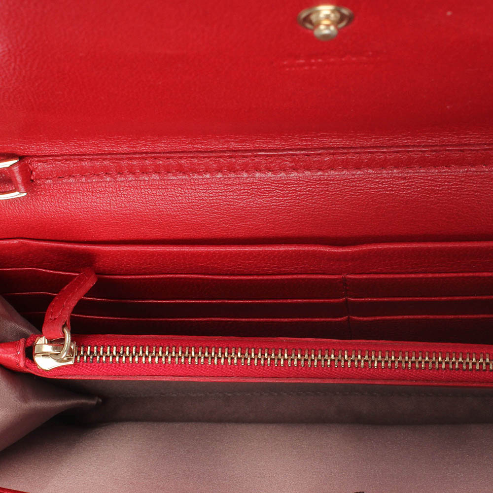 

Versace Red Patent Leather Wallet on Chain