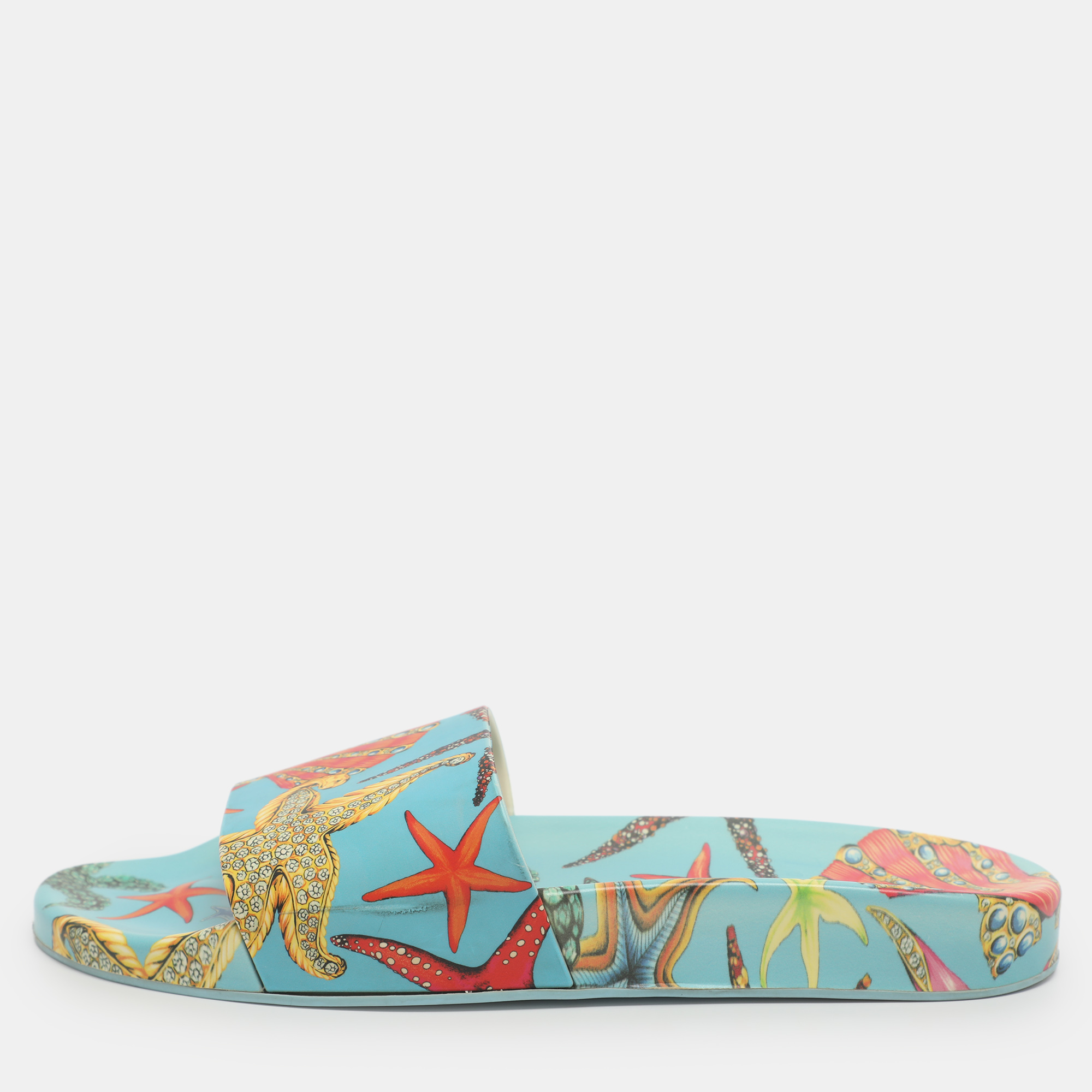 

Versace Trésor De La Mer Size 39 Multicolor Rubber Slide Sandals