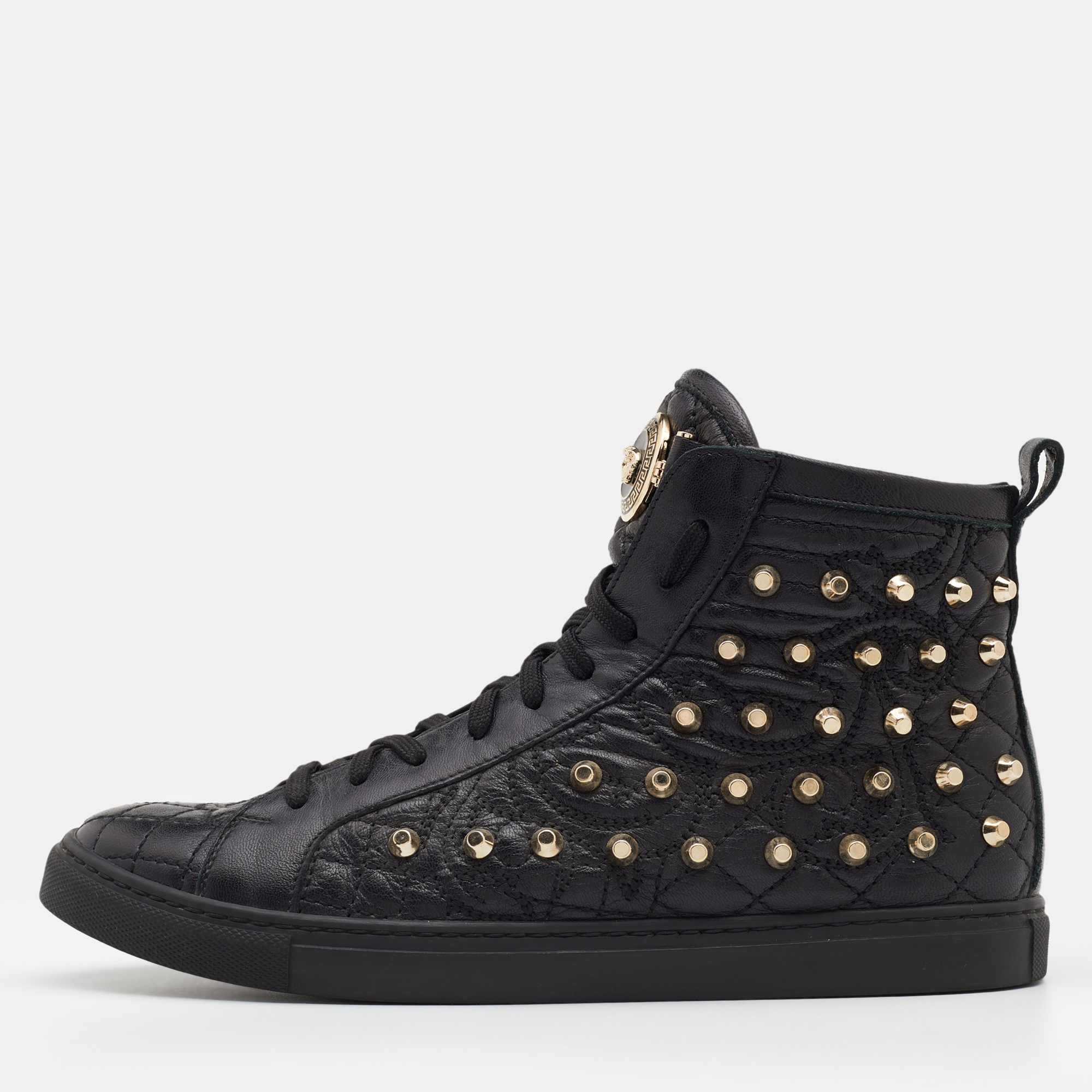 Black Medusa High Top Sneakers Versace | ModeSens