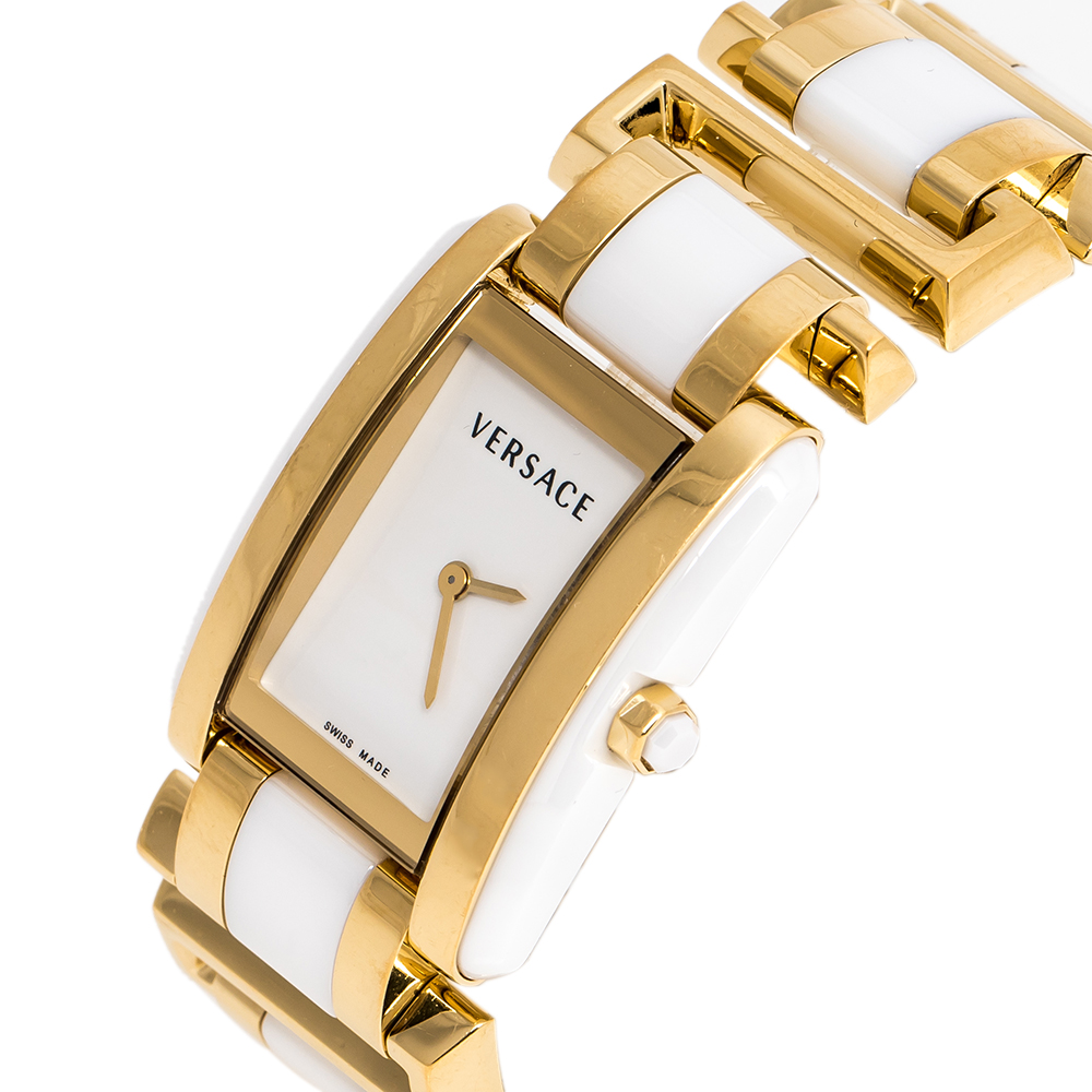 

Versace White Ceramic Gold Stainless Steel Era