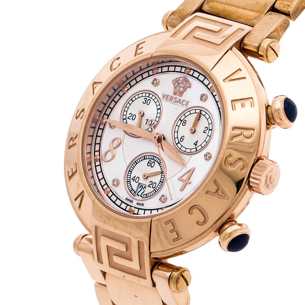 

Versace Mother of Pearl Rose Gold Plated Steel Reve