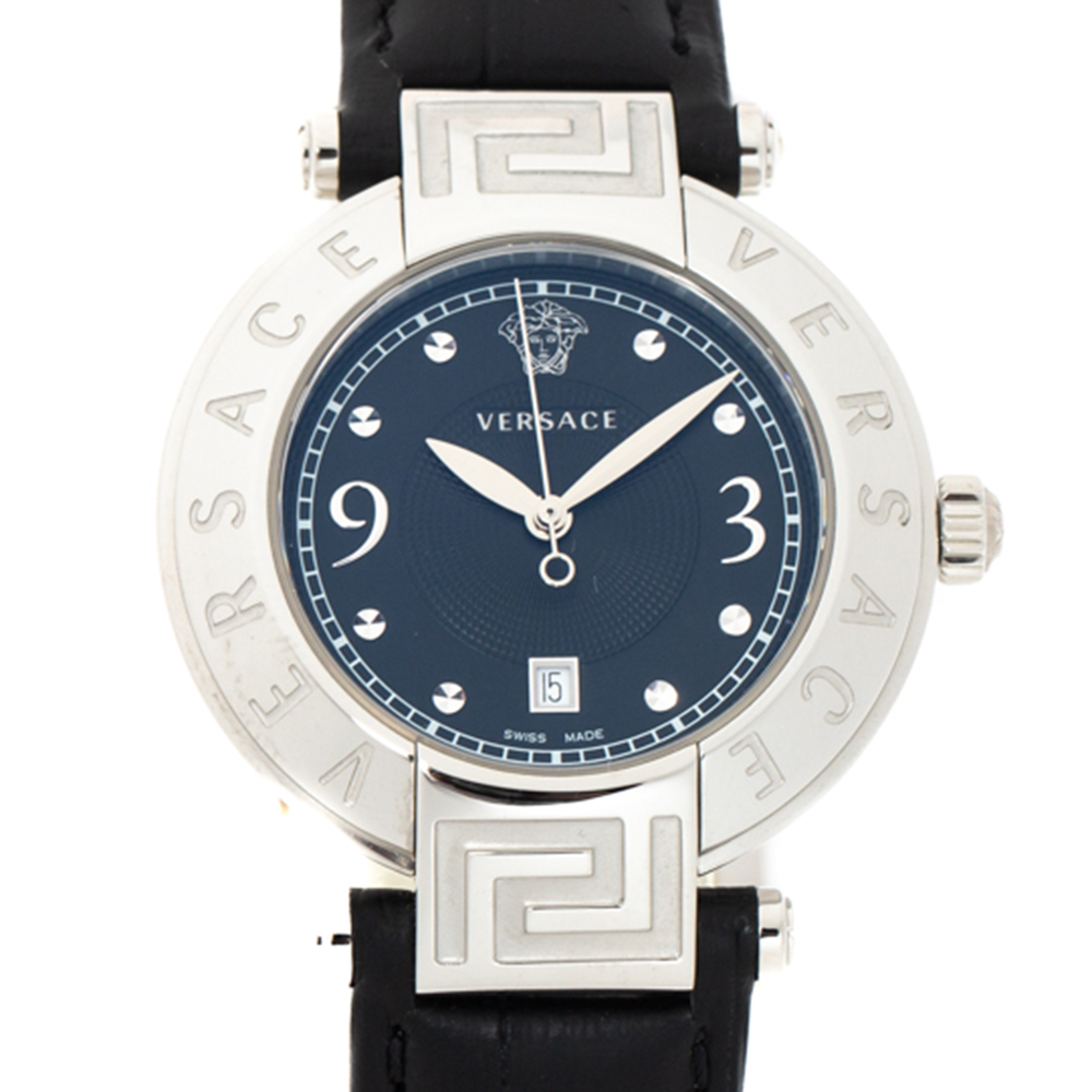 Versace Black Stainless Steel Reve 68Q Women's Wristwatch 35 mm Versace ...