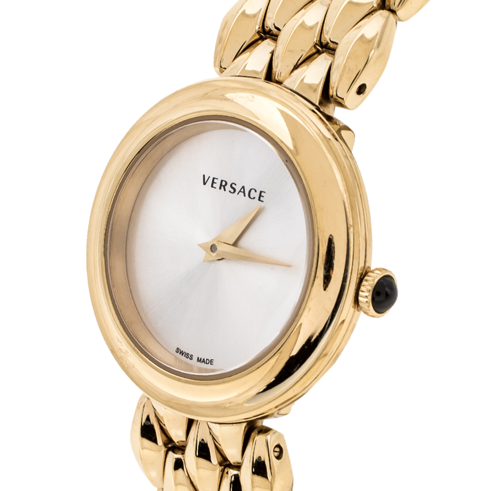 

Versace Gold Tone Stainless Steel V-Flare VEBN Women's Wristwatch
