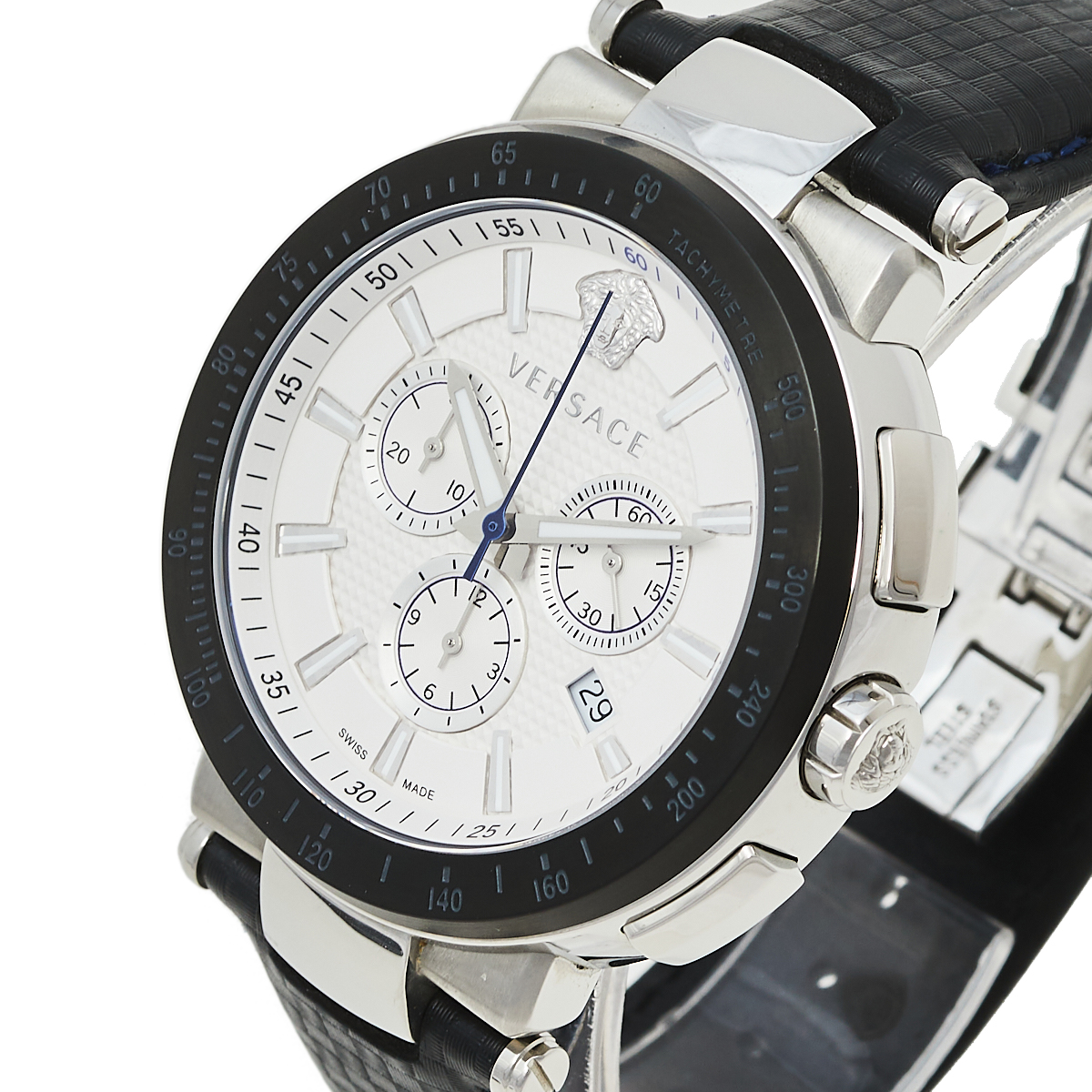 

Versace White Stainless Steel Leather Mystique VFG01