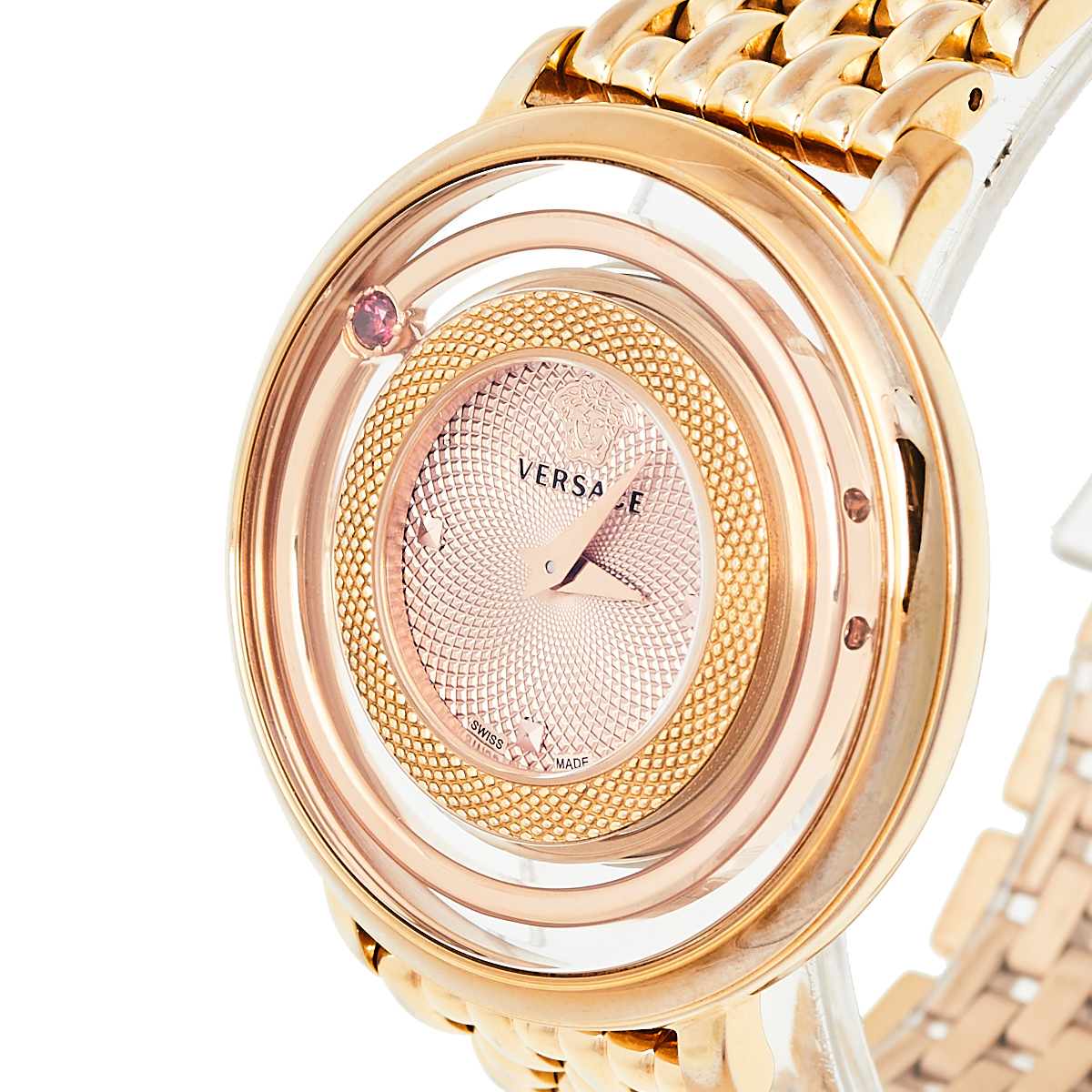 

Versace Gold Tone Stainless Steel Venus VFH Women's Wristwatch