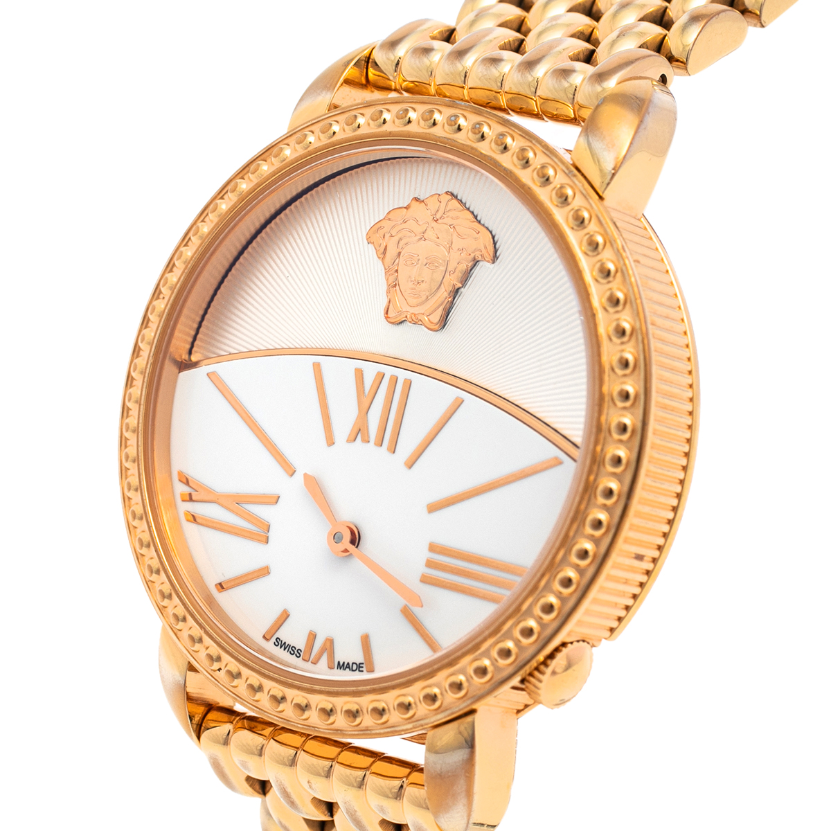 

Versace White Gold Plated Stainless Steel Krios