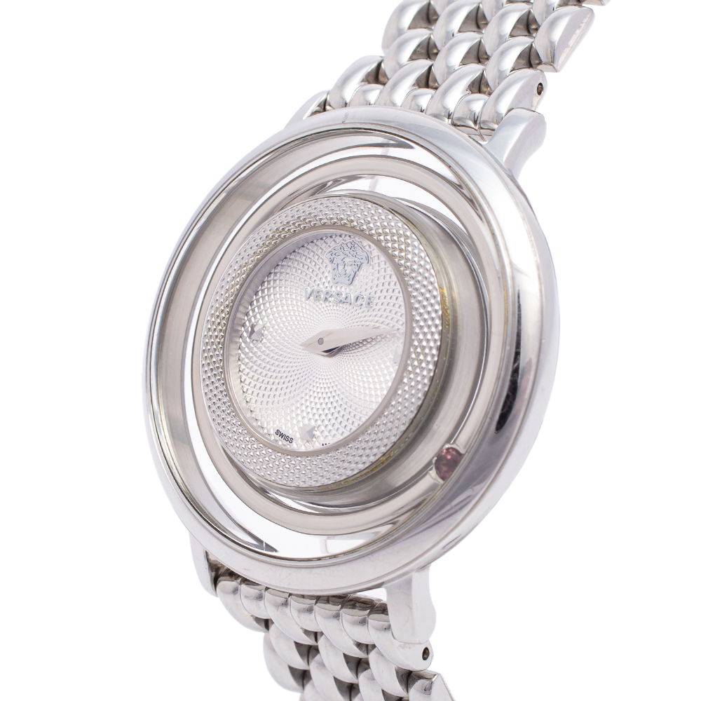 

Versace Silver Stainless Steel Venus FHQ Women's Wristwatch