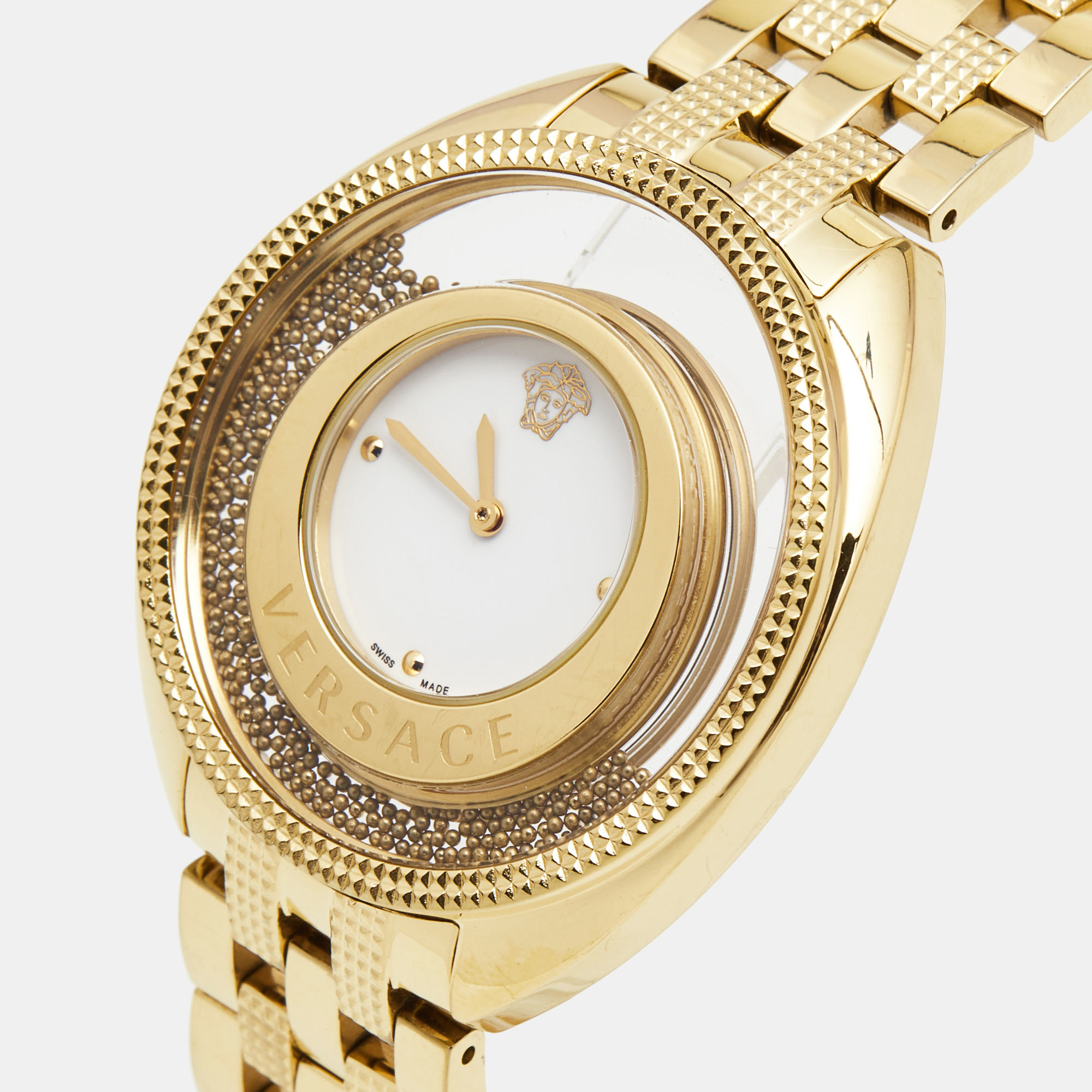 

Versace White Gold Plated Stainless Steel Destiny Spirit