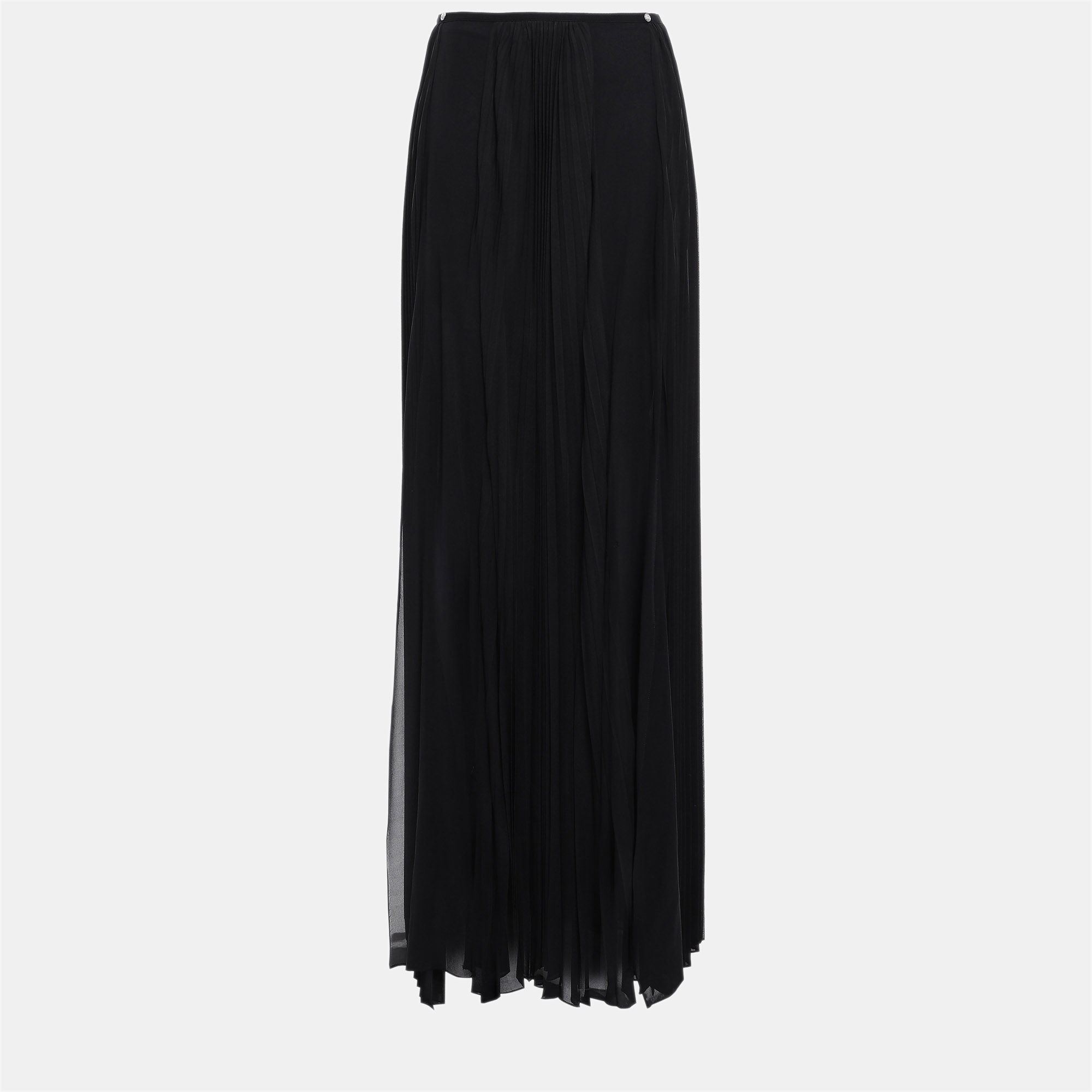 

Versus Versace Blaak Silk Maxi Skirt  (IT 38, Black