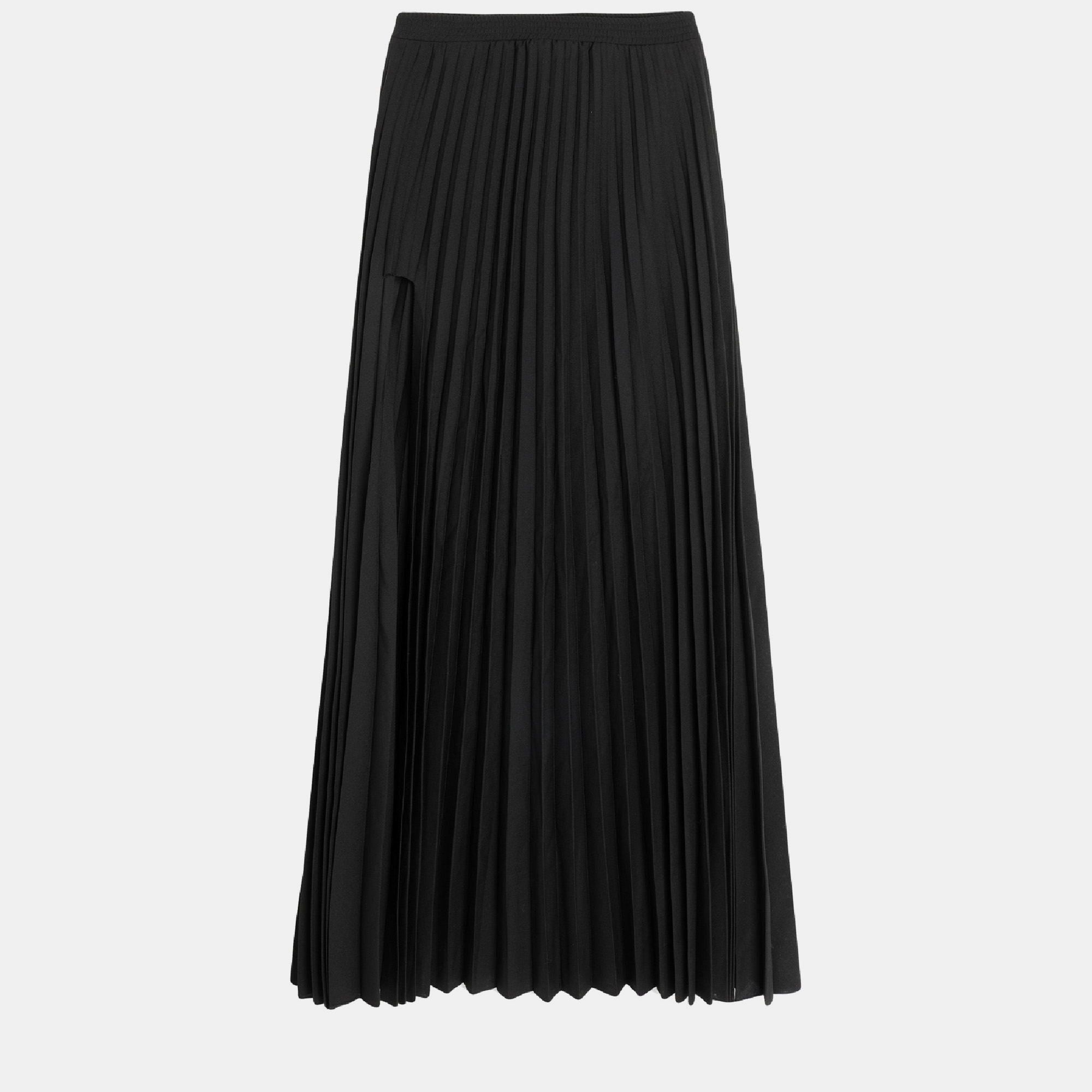 Pre-owned Vetements Polyester Maxi Skirt S In Black