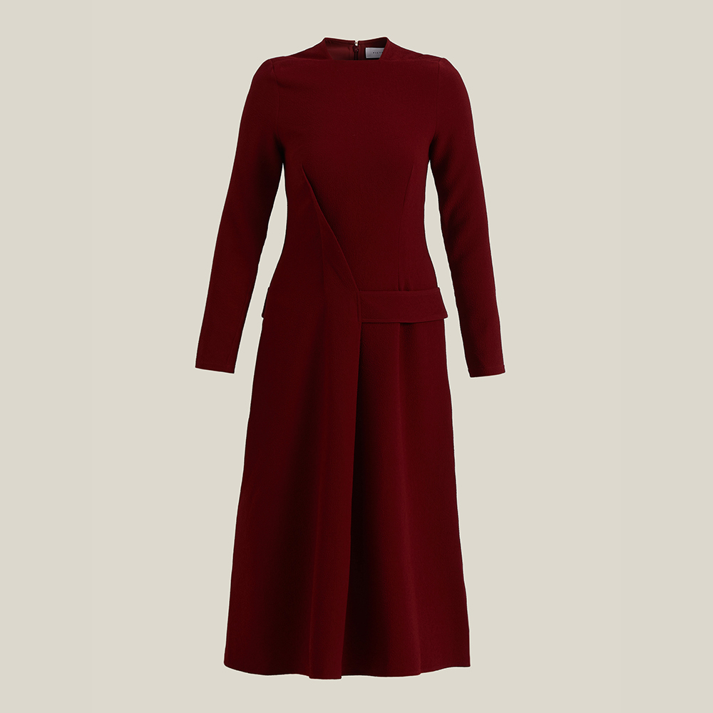 red midi dress uk