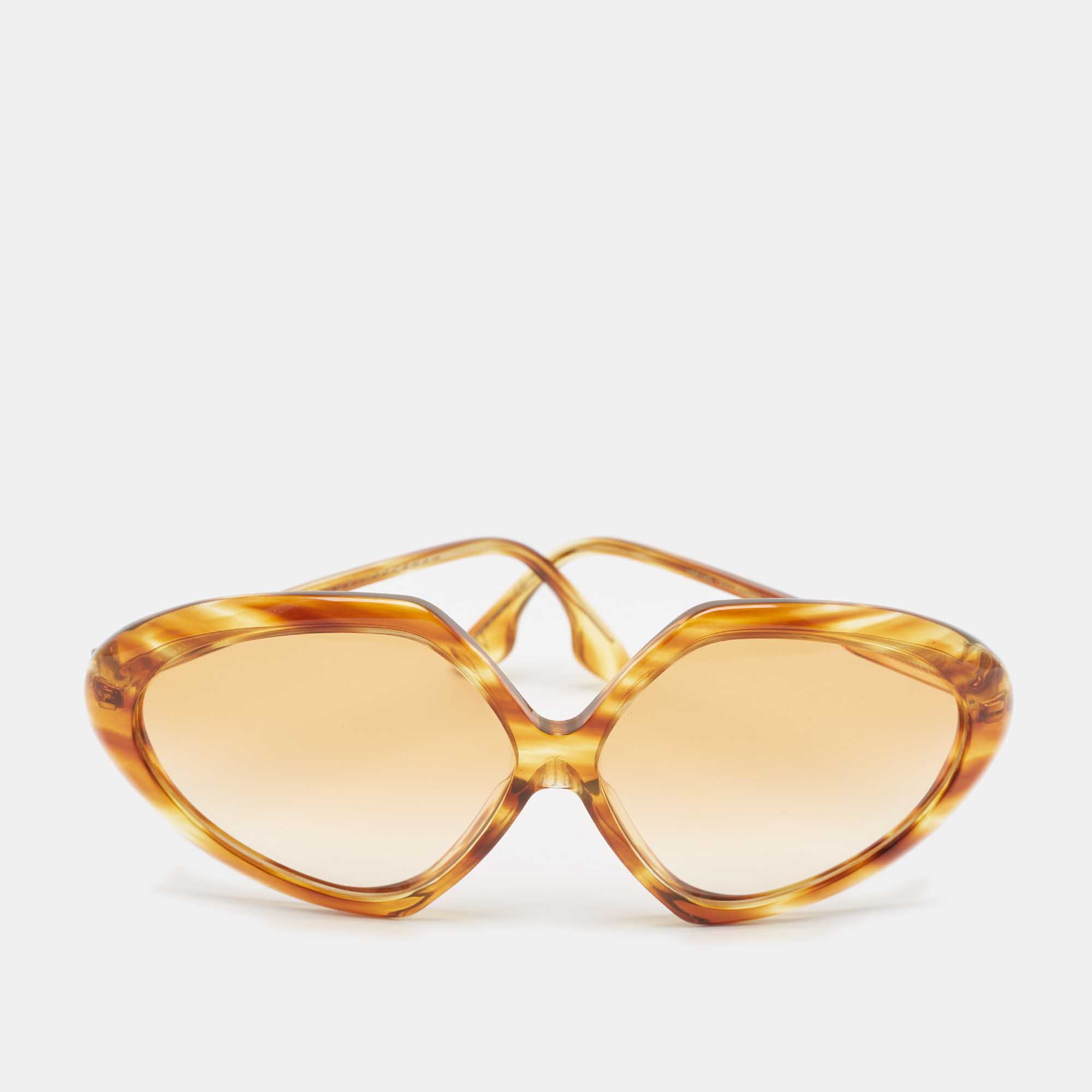 

Victoria Beckham Brown Gradient VB614S Oversized Sunglasses