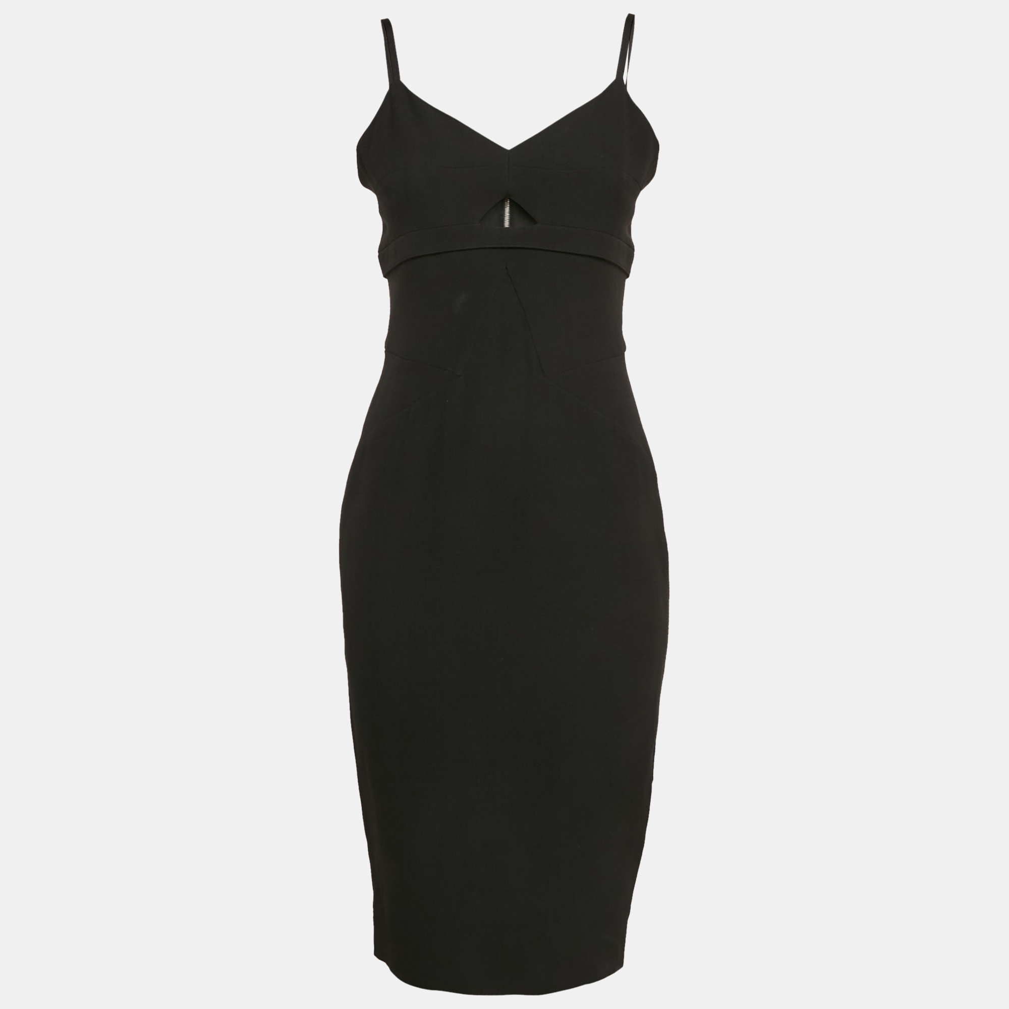 

Victoria Beckham Black Cut-Out Detail Sleeveless Dress M