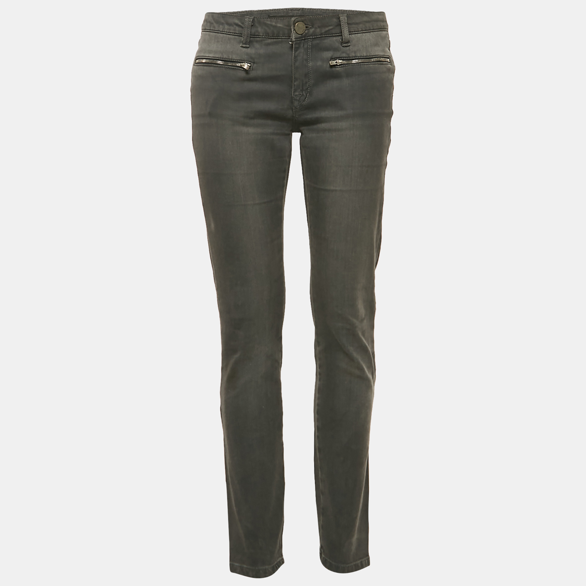 

Victoria Beckham Grey Faded Denim Skinny Jeans M Waist 29"