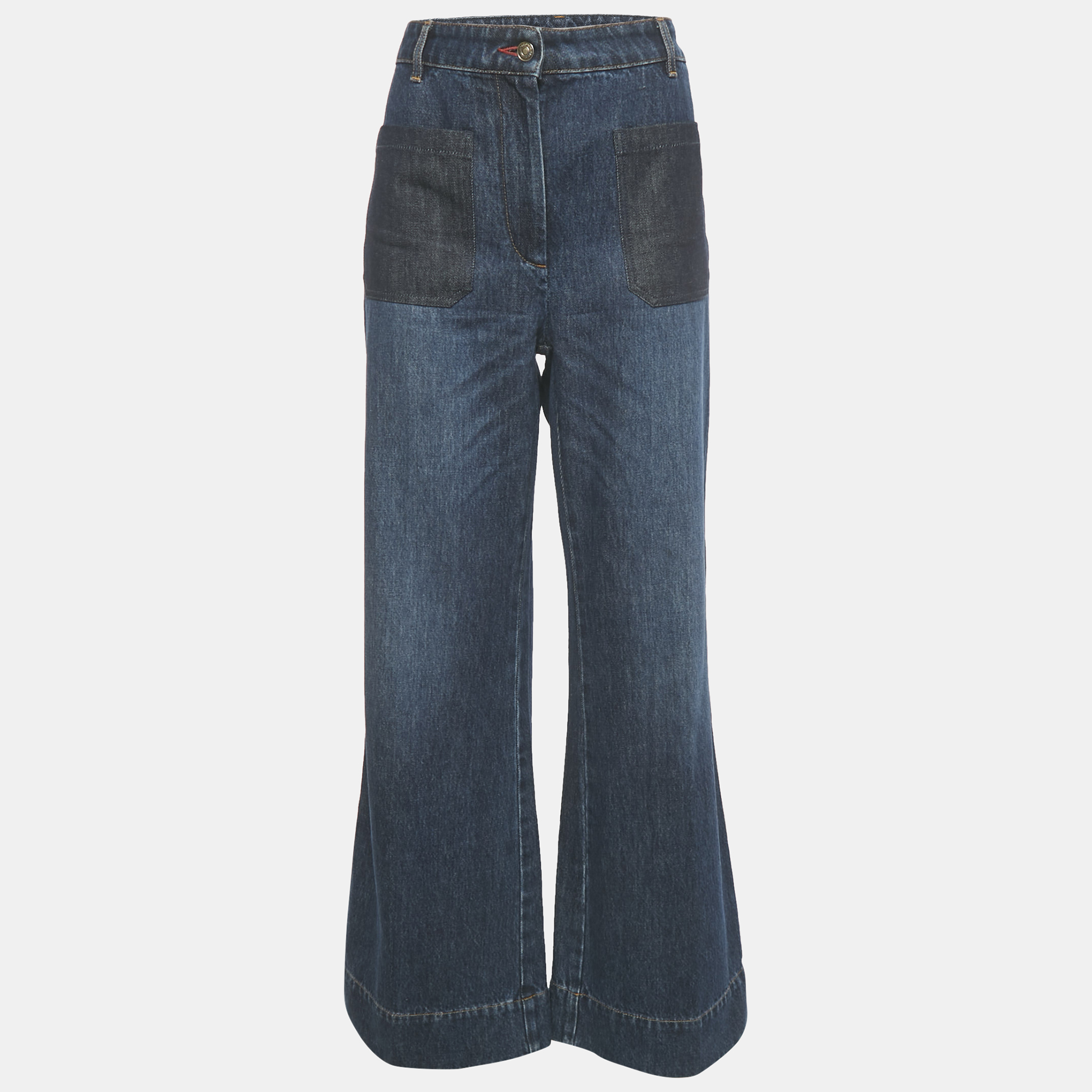 

Victoria Beckham Blue Denim High Rise Alina Jeans M Waist 30"