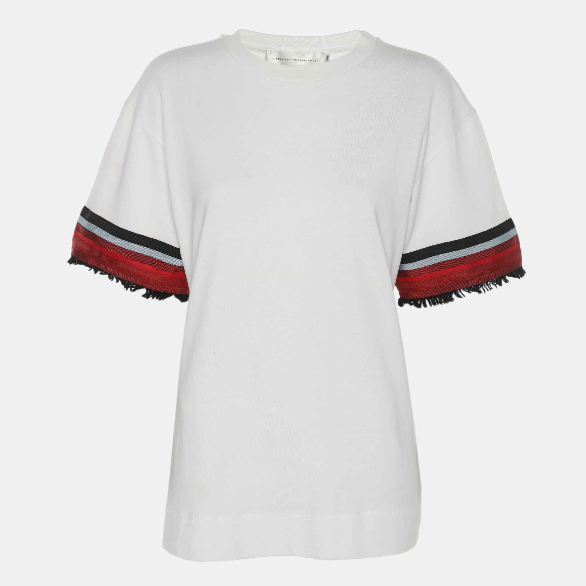 

Victoria Beckham White Knit T-Shirt M