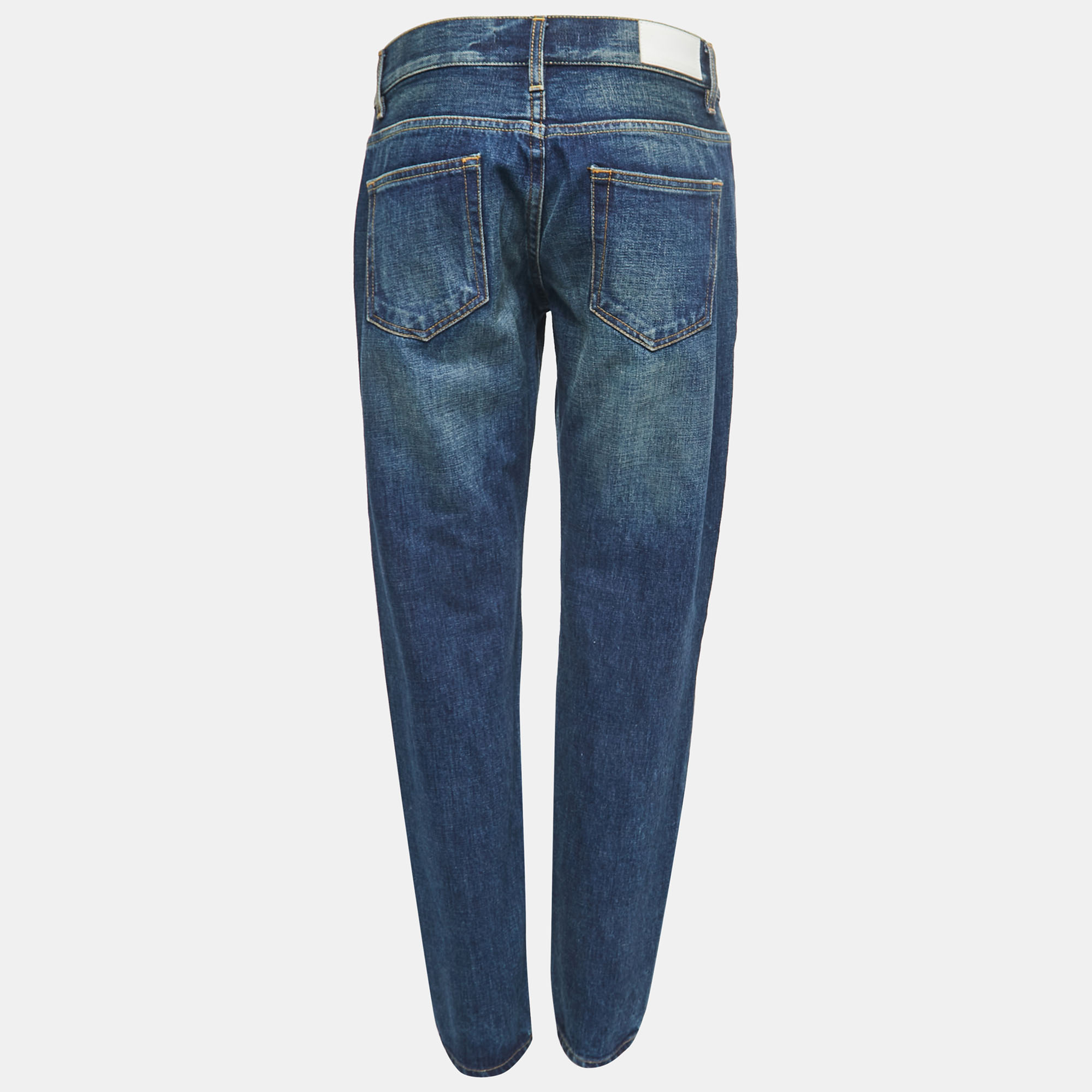 

Victoria Beckham Blue Denim Boyfriend Jeans  Waist 27