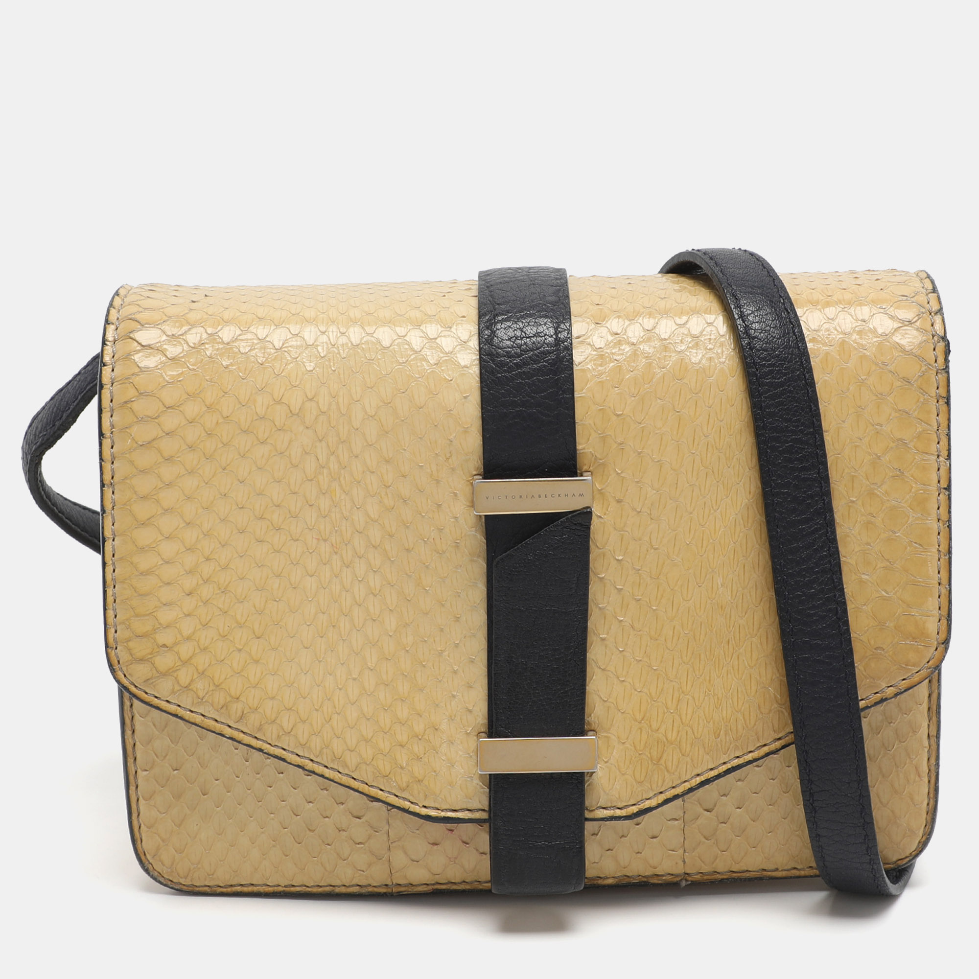 

Victoria Beckham Beige Python Leather Crossbody Bags