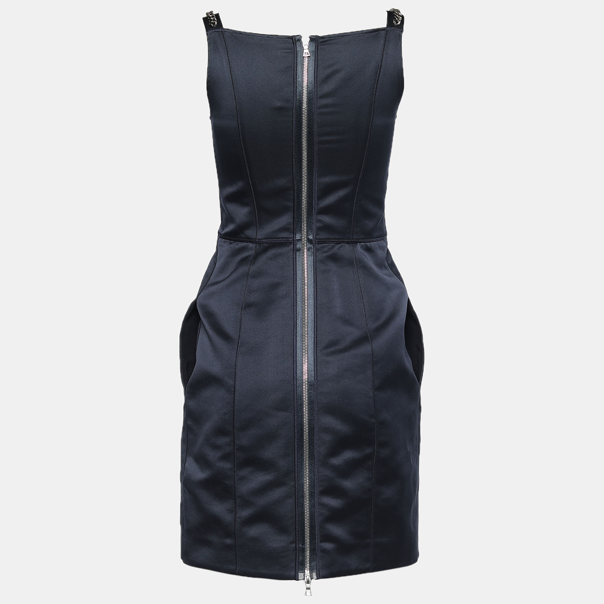 

Victoria Victoria Beckham Midnight Blue Satin Bustier Dress