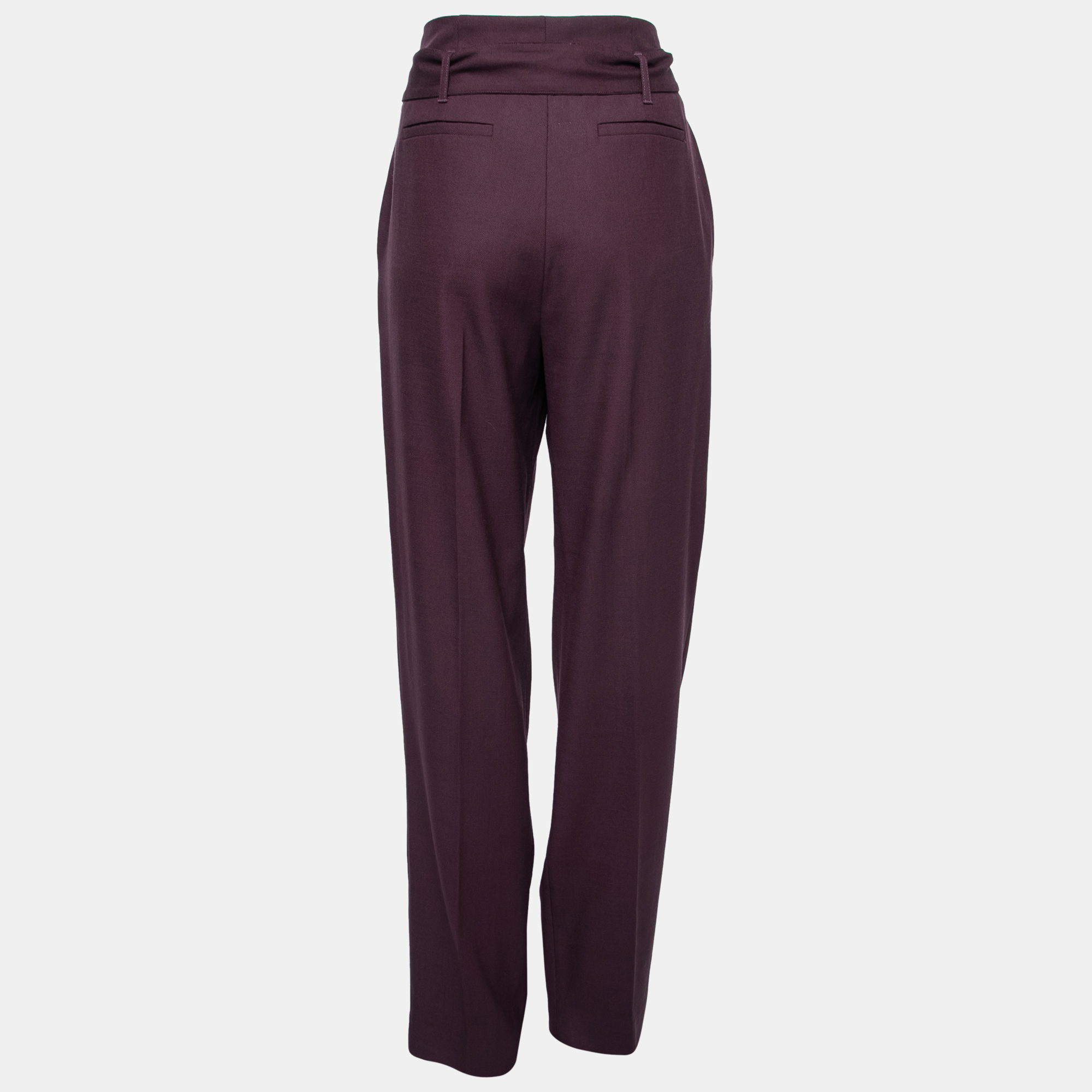 

Victoria Victoria Beckham Purple Crepe Paperbag Trousers