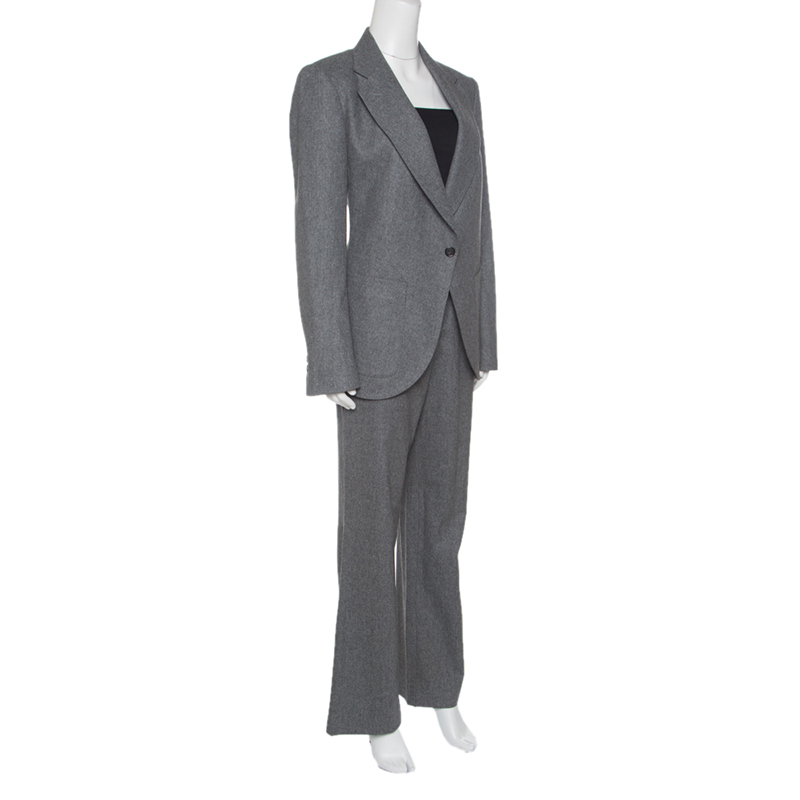 

Viktor & Rolf Grey Wool Tailored Blazer and Trouser Set