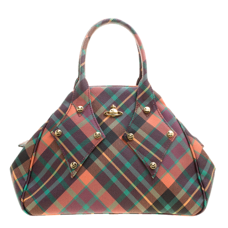 Vivienne Westwood Multicolor Coated Canvas Derby Satchel