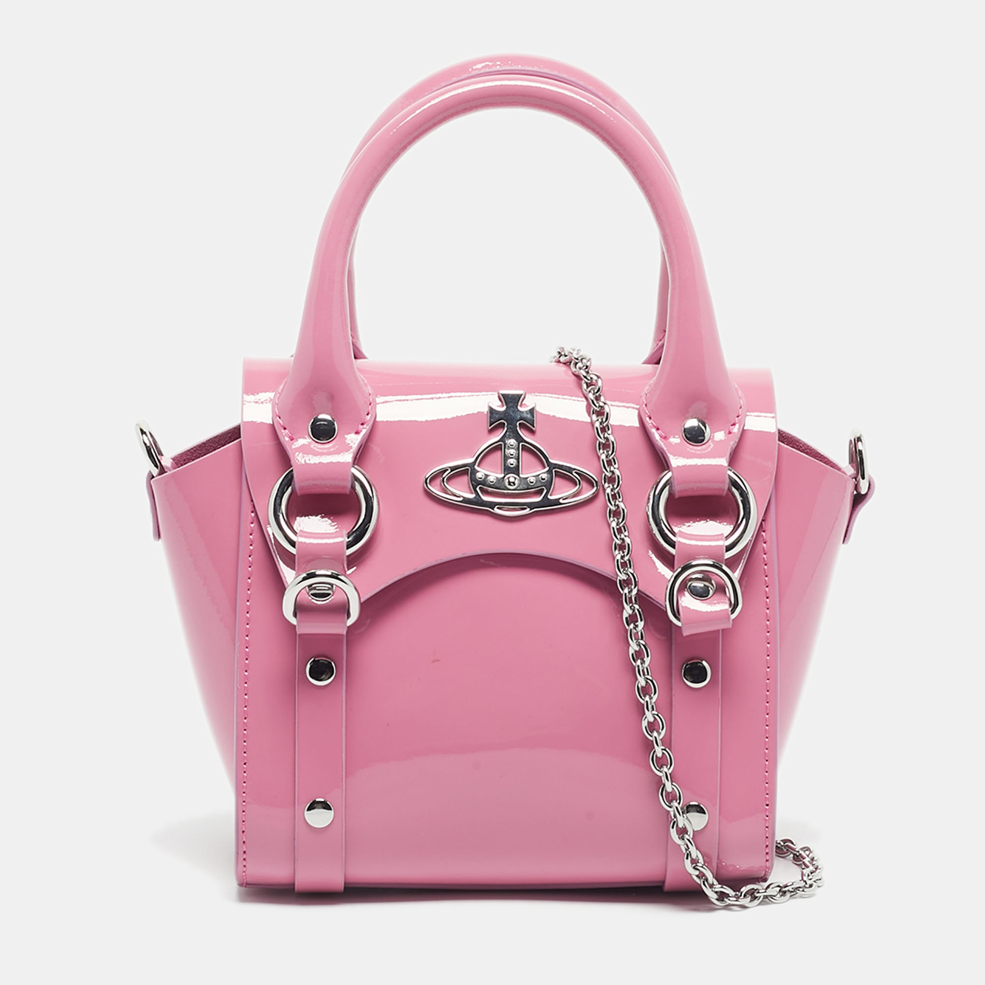 

Vivienne Westwood Pink Patent Leather Mini Betty Tote