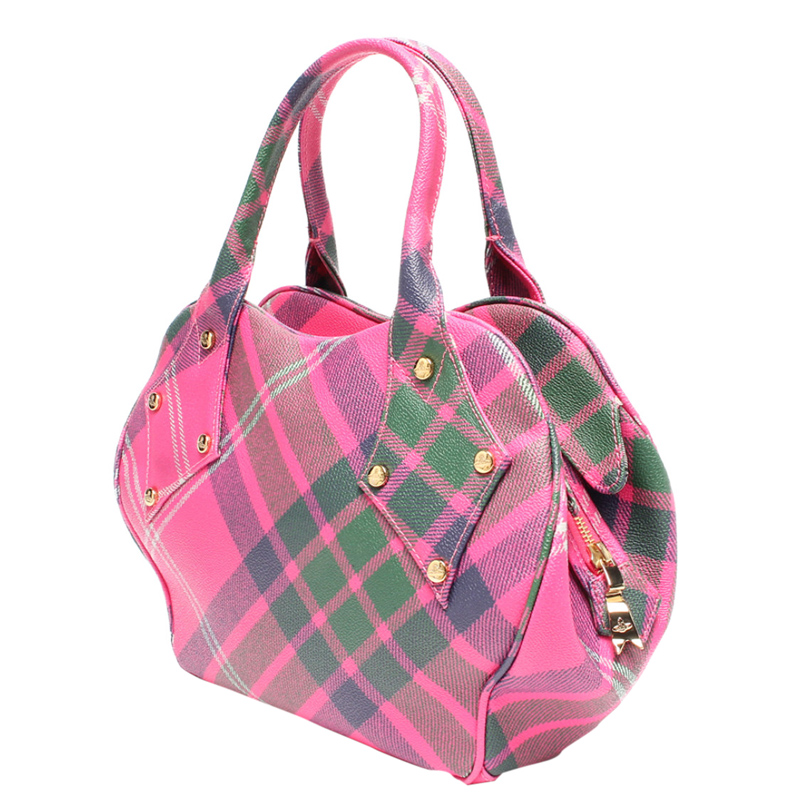 

Vivienne Westwood Pink Check Shoulder Bag