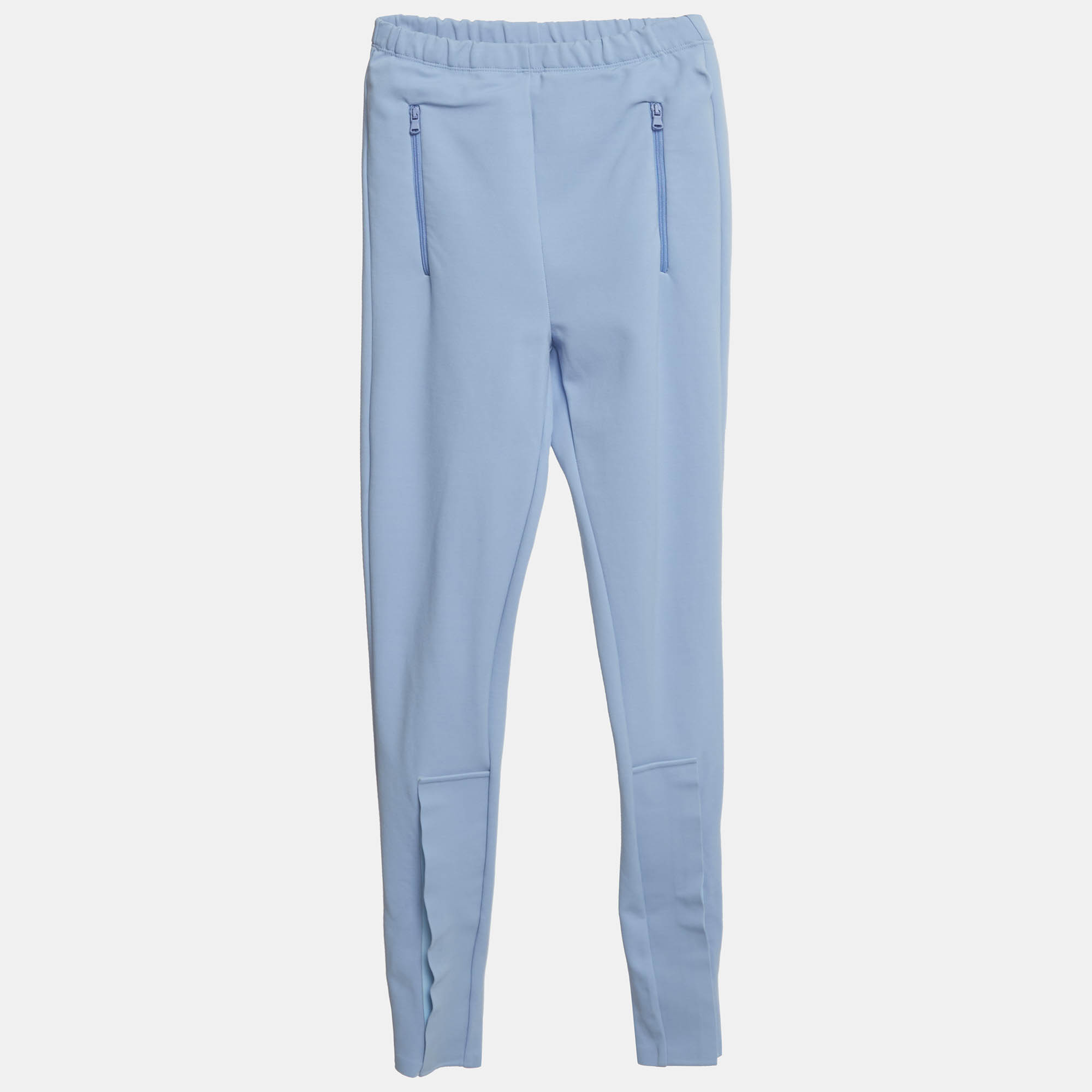 

Wadrobe NYC Blue Jersey Front Zip Legging
