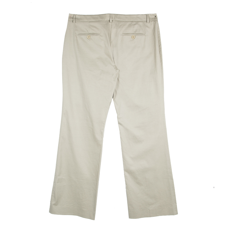 

Weekend Max Mara Beige Cotton Wide Leg Modern Trousers