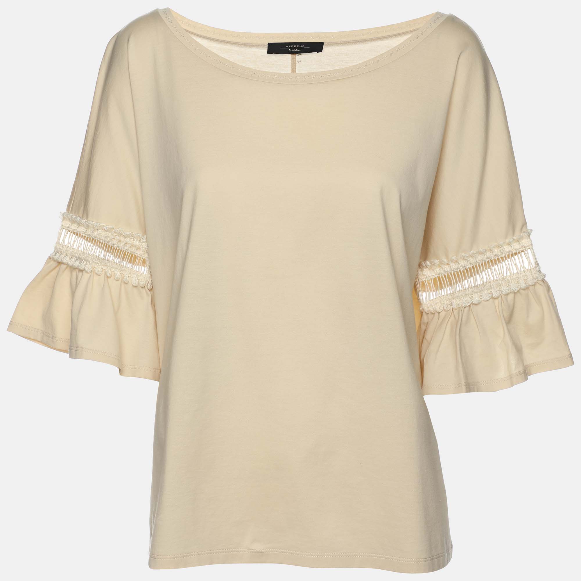 

Weekend Max Mara Cream Cotton Top L