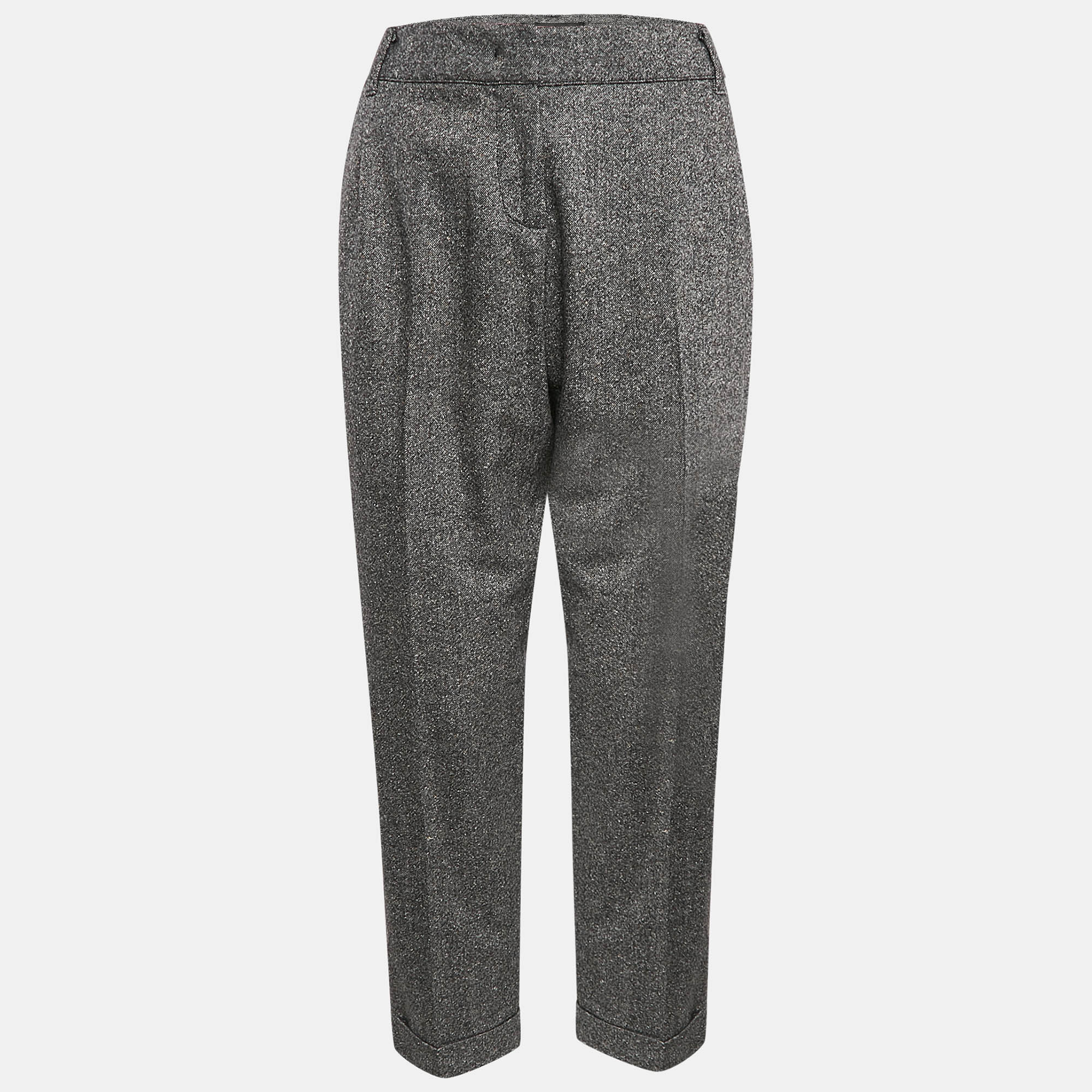 

Weekend Max Mara Grey Wool Formal Trousers M