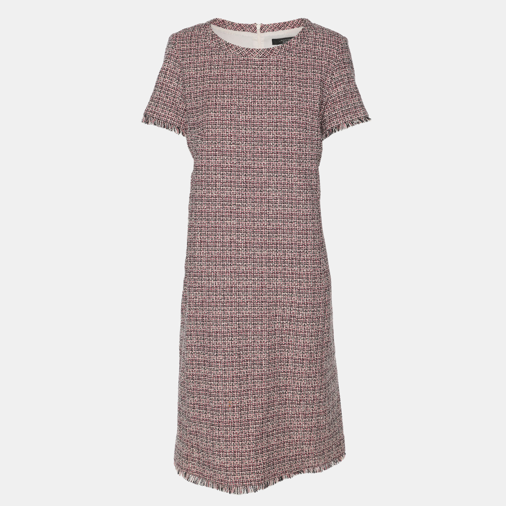 

Max Mara Multicolor Tweed Midi Dress L