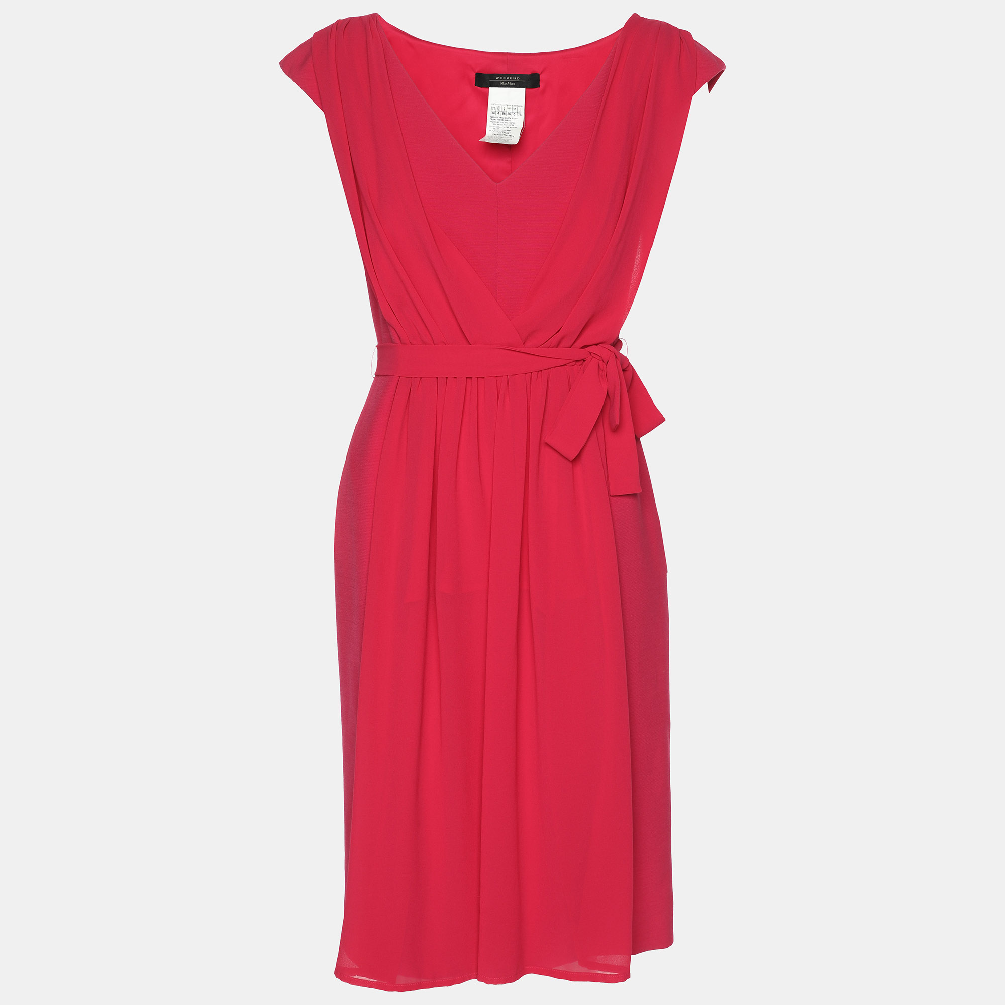 

Weekend Max Mara Pink Crepe Midi Dress S