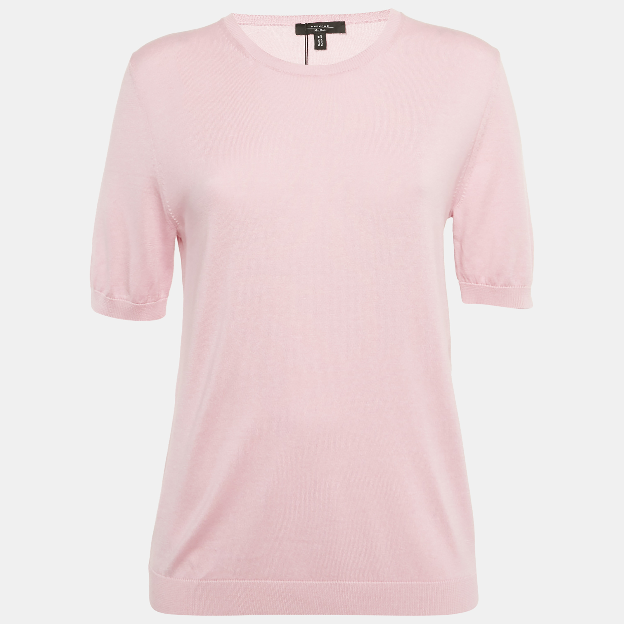 

Weekend Max Mara Pink Silk & Cotton Sweater L