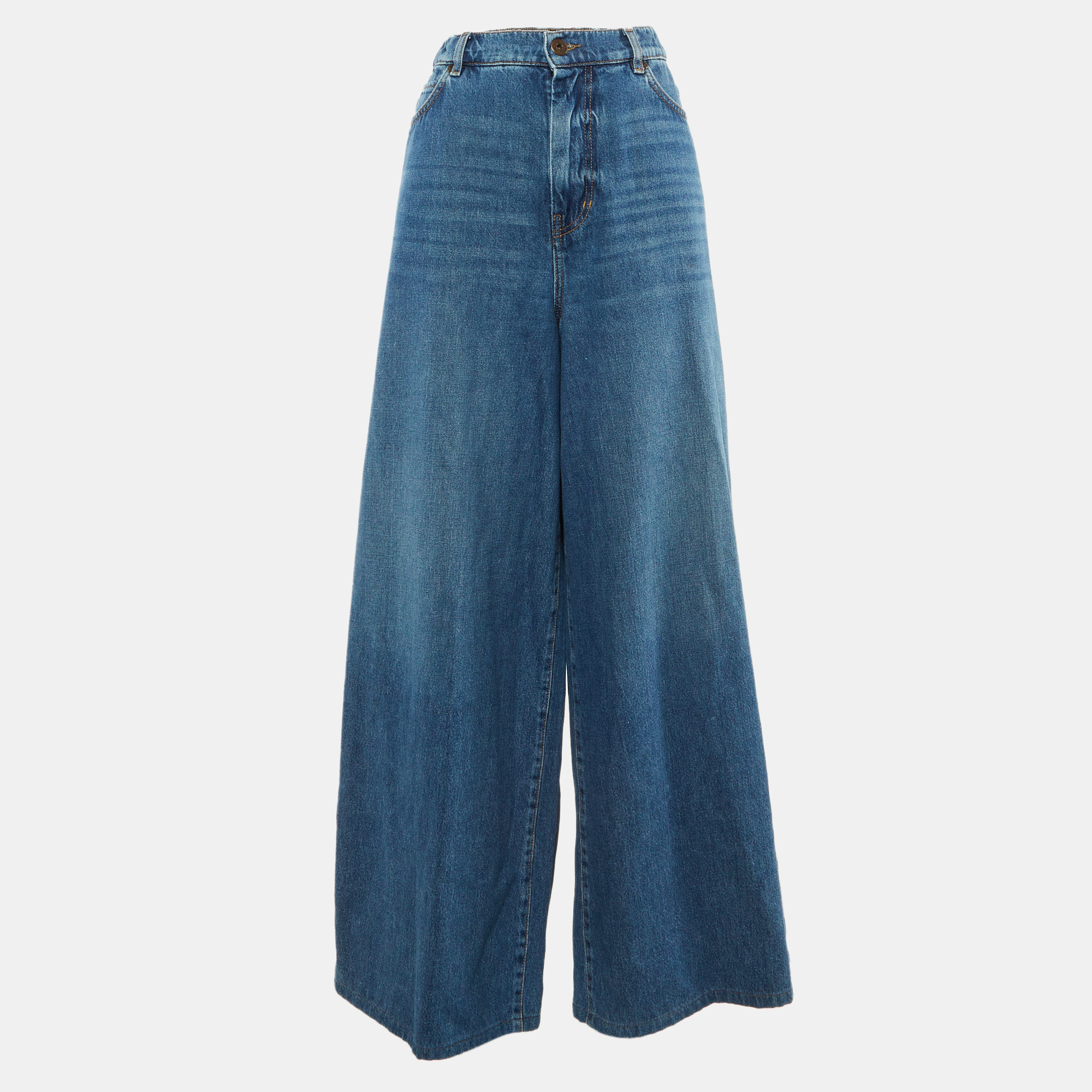 

Weekend Max Mara Blue Denim Wide Leg Jeans XL/Waist 32"