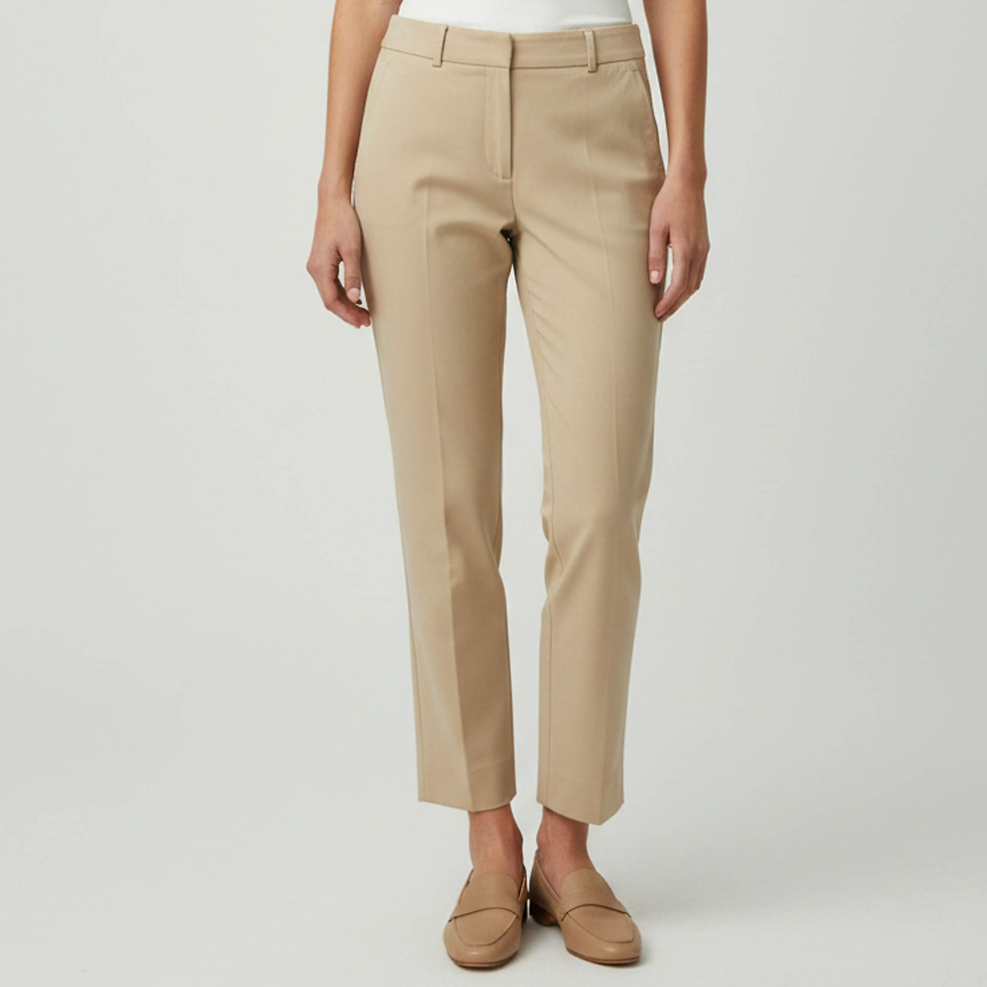 

Weekend Max Mara Beige Stretch Cotton Chino Trousers S
