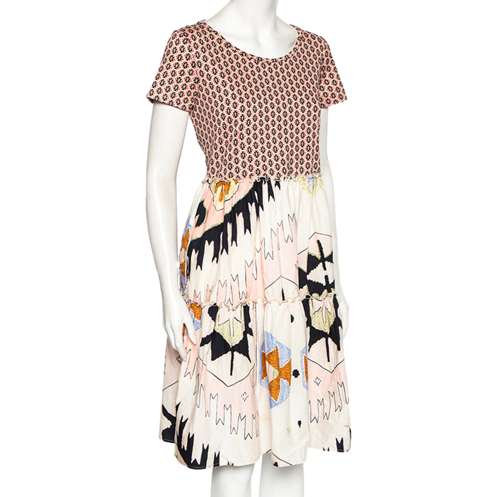 

Weekend Max Mara Multicolored Cotton Abstract & Geometric Printed Dress, Multicolor