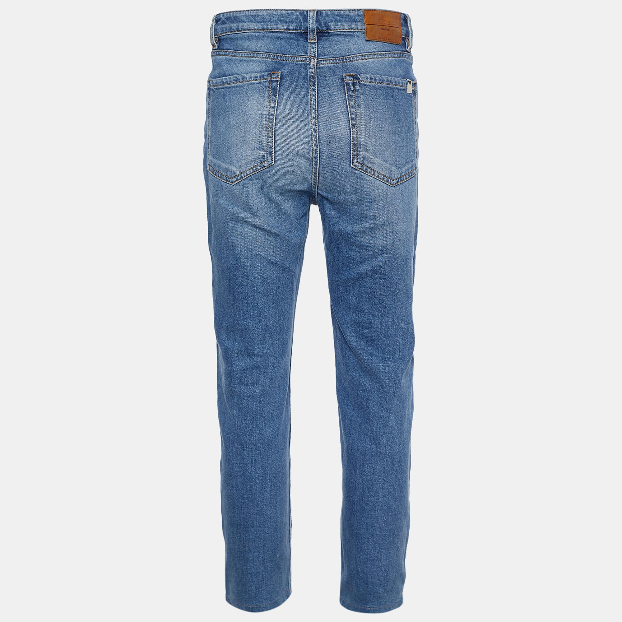 

Weekend Max Mara Indigo Denim W21 Cropped Jeans Waist 30", Blue