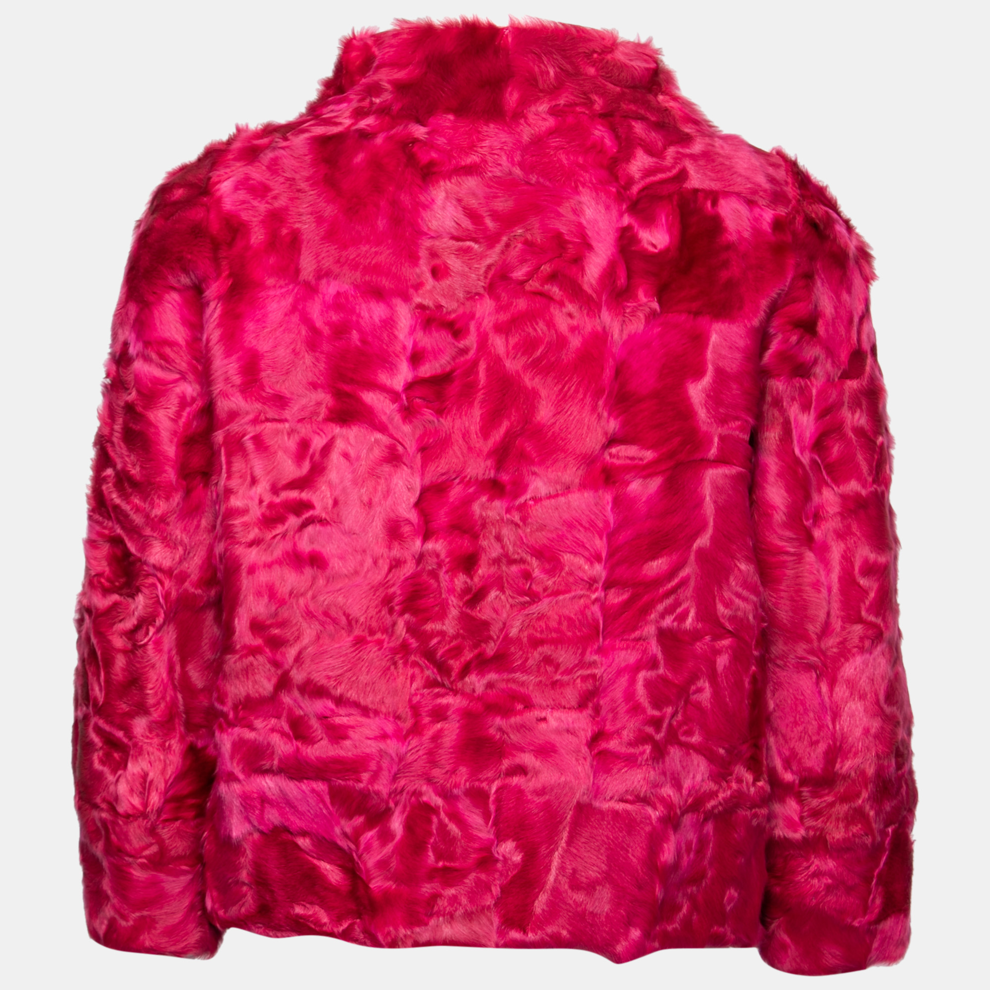 

Weekend Max Mara Magenta Synthetic Faux Fur Jacket, Pink