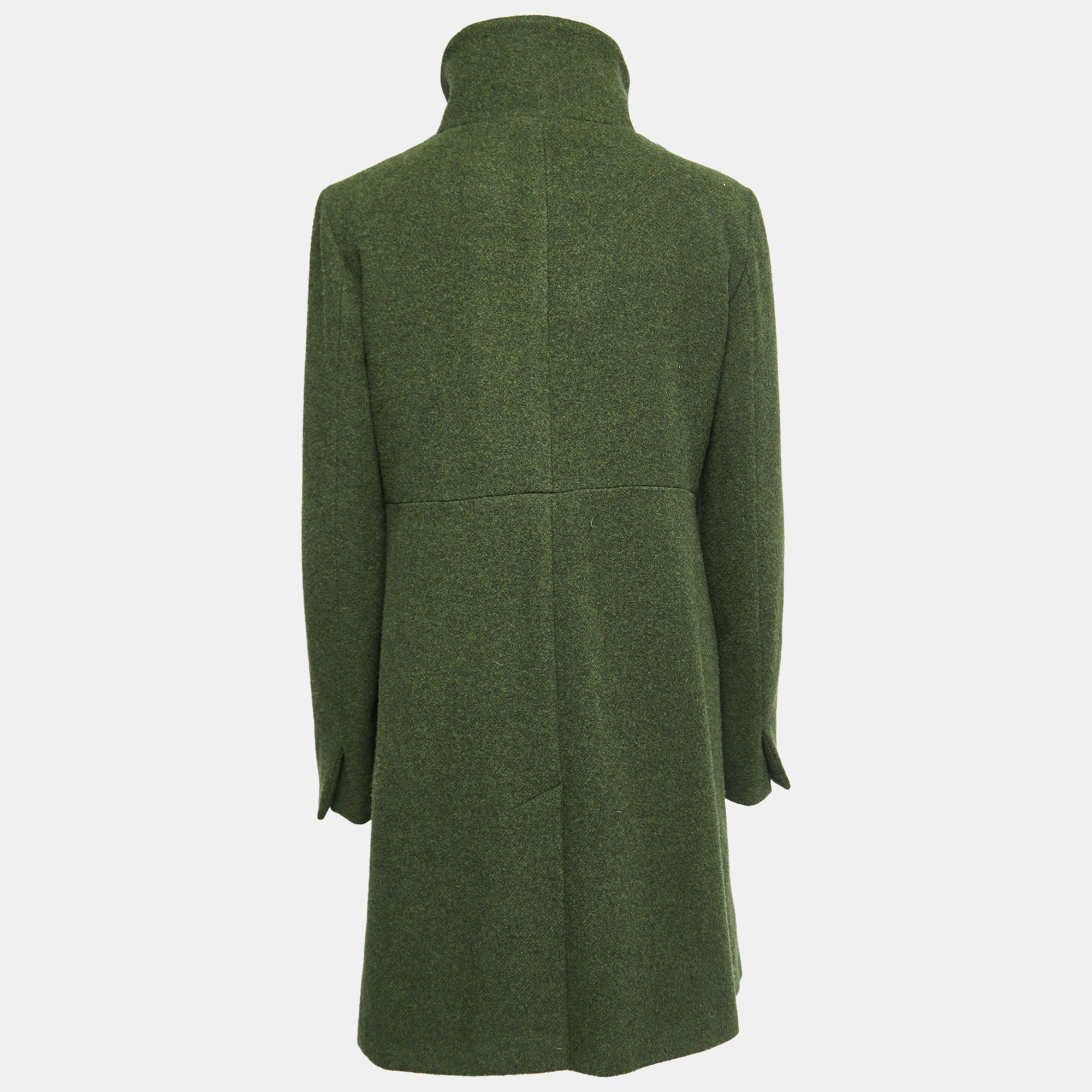 

Weekend Max Mara Green Wool Single Breasted Mid-Length Coat