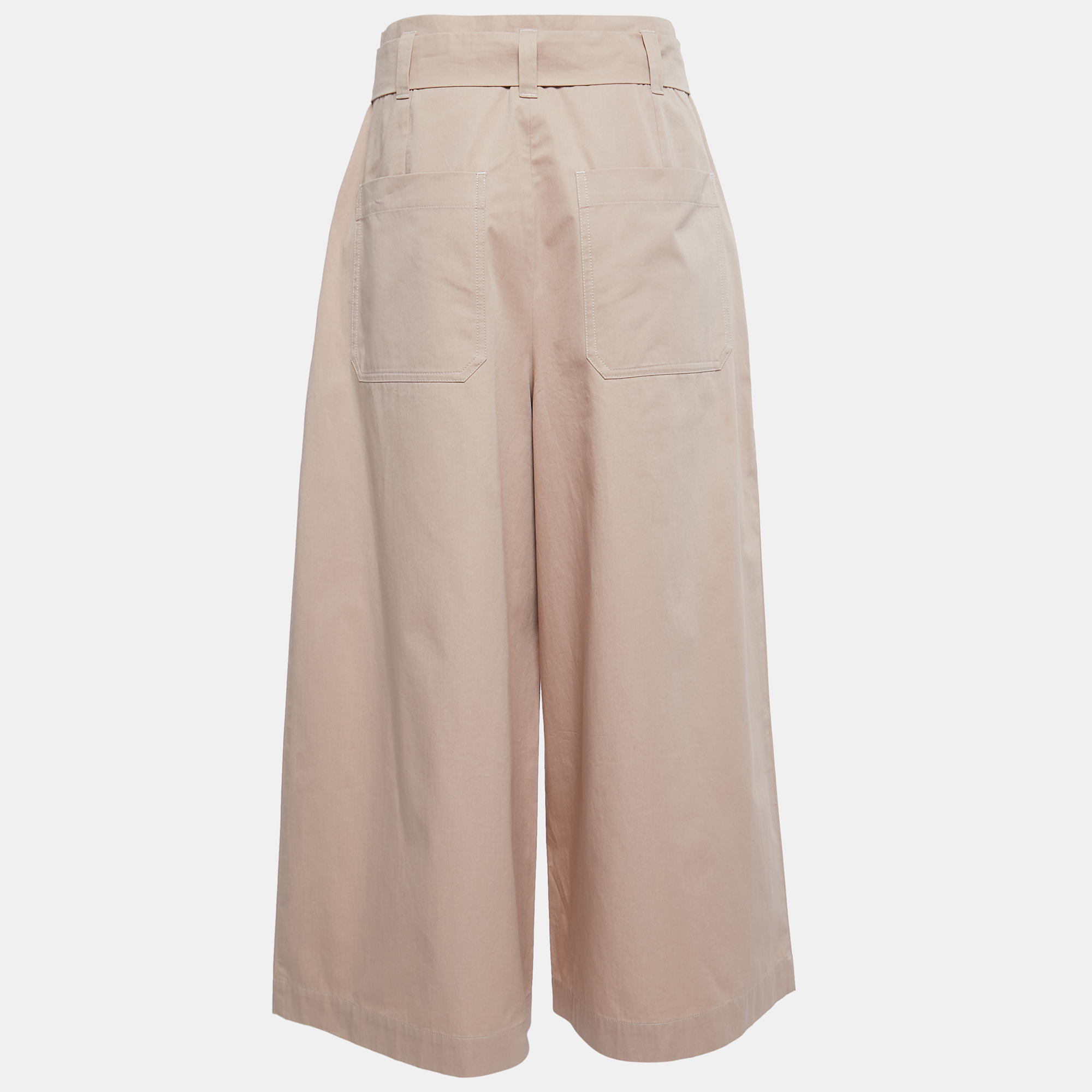 

Weekend Max Mara Dusty Pink Cotton Belted Culottes