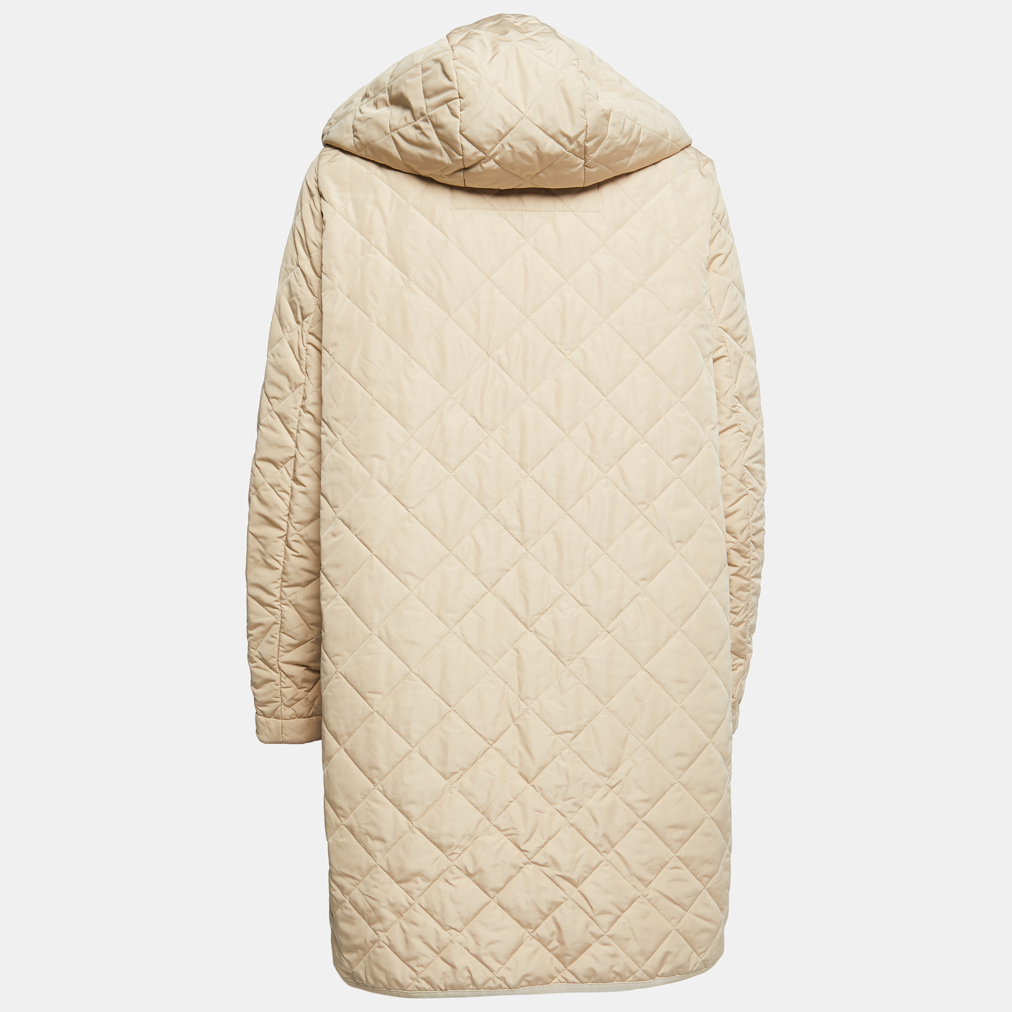 

Weekend Max Mara Beige Quilted Synthetic Hooded Jacket