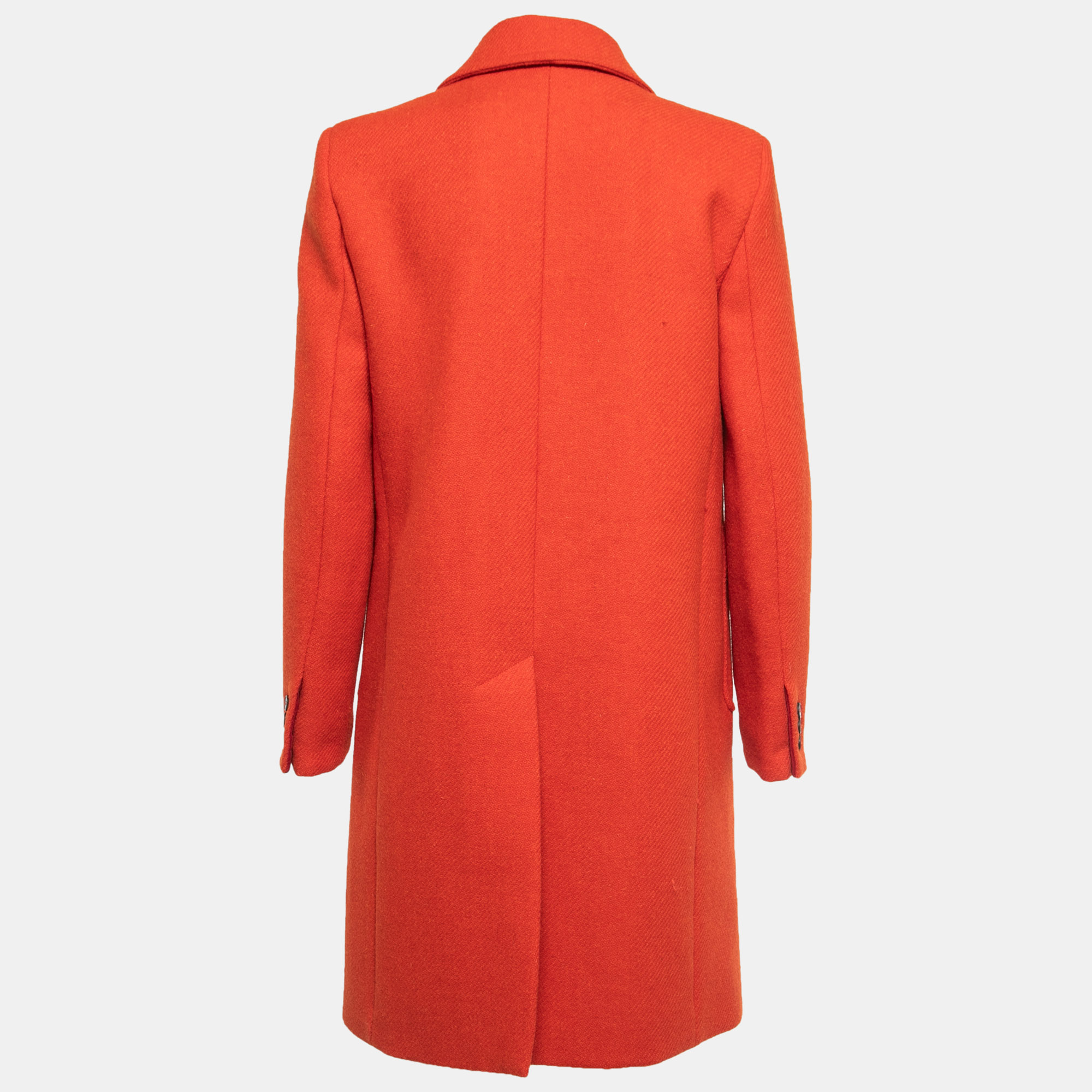 

Weekend Max Mara Orange Wool Double-Breasted Coat