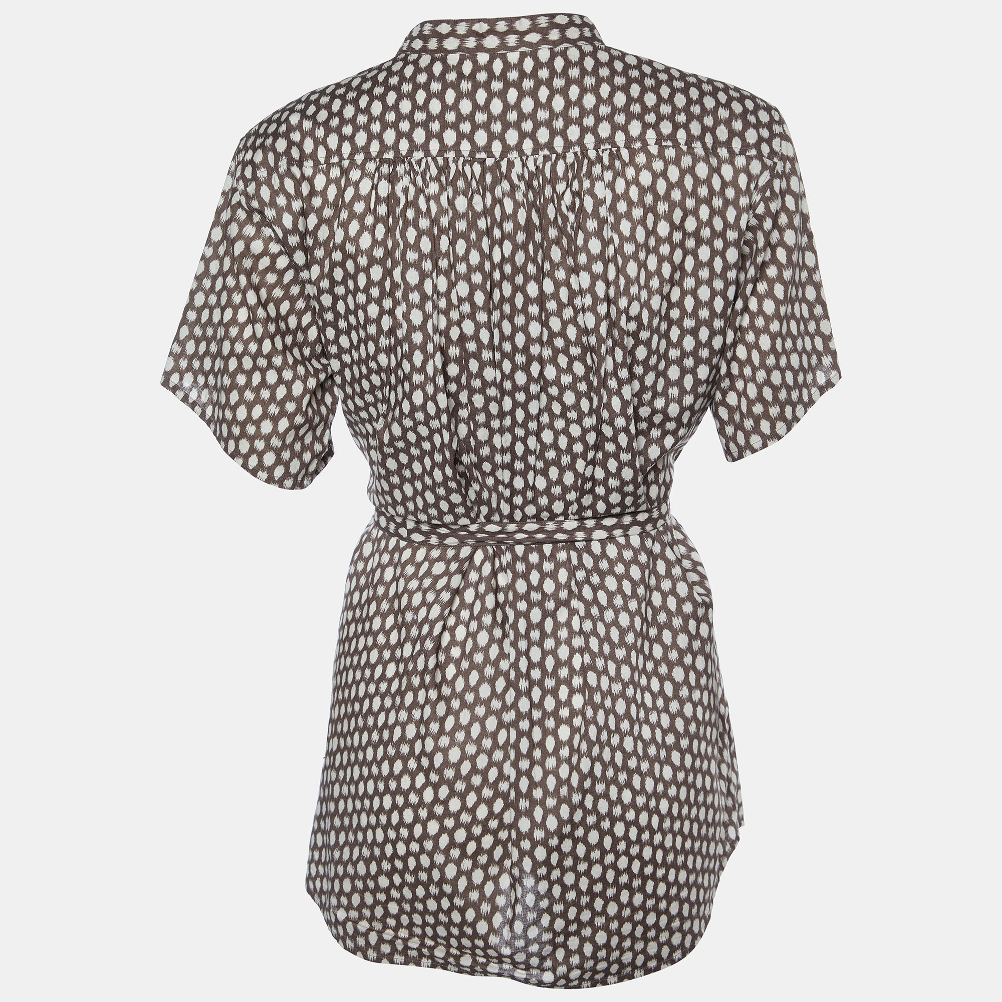 

Weekend Max Mara Brown Printed Cotton Top