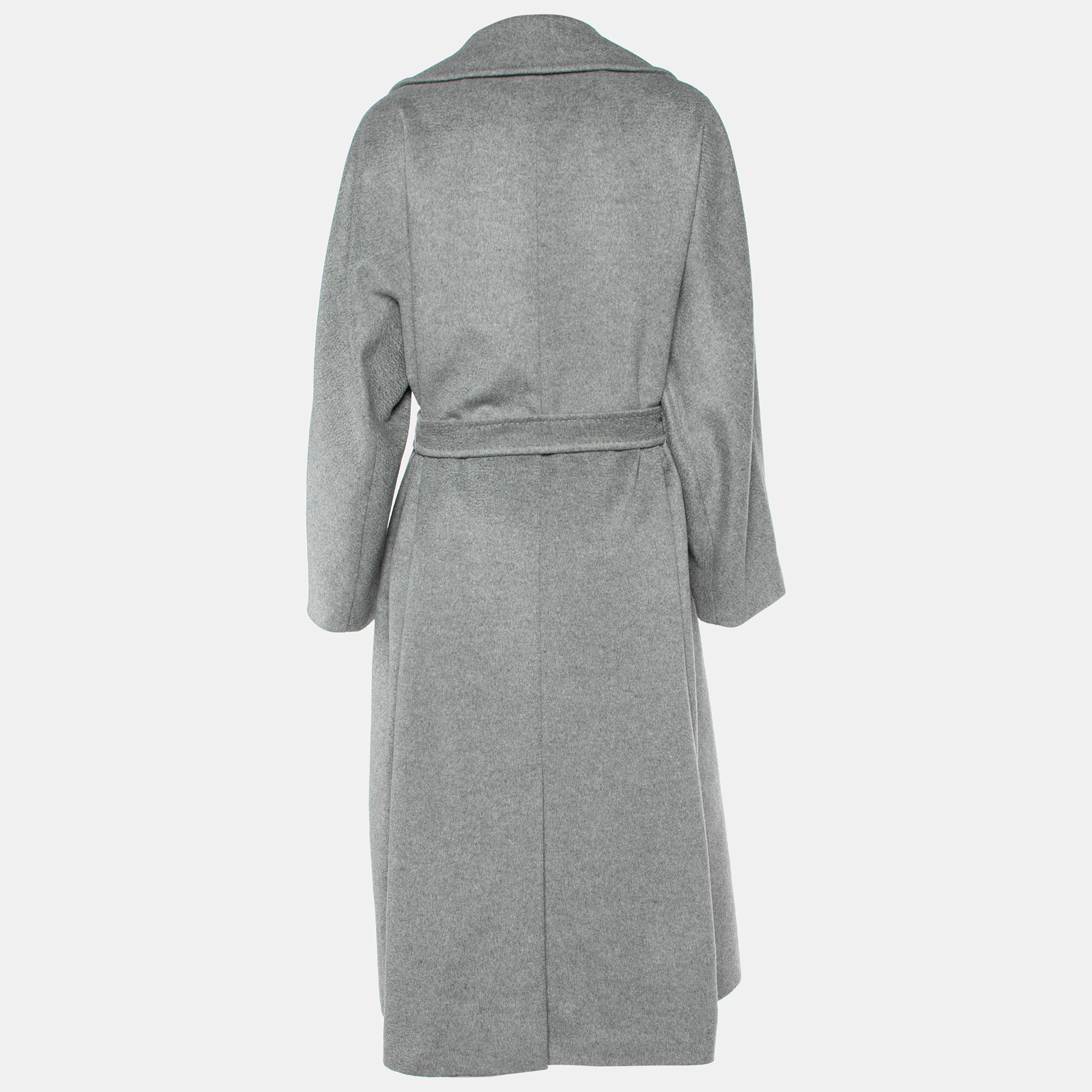 

Weekend Max Mara Grey Wool Double Breasted Belted Coat
