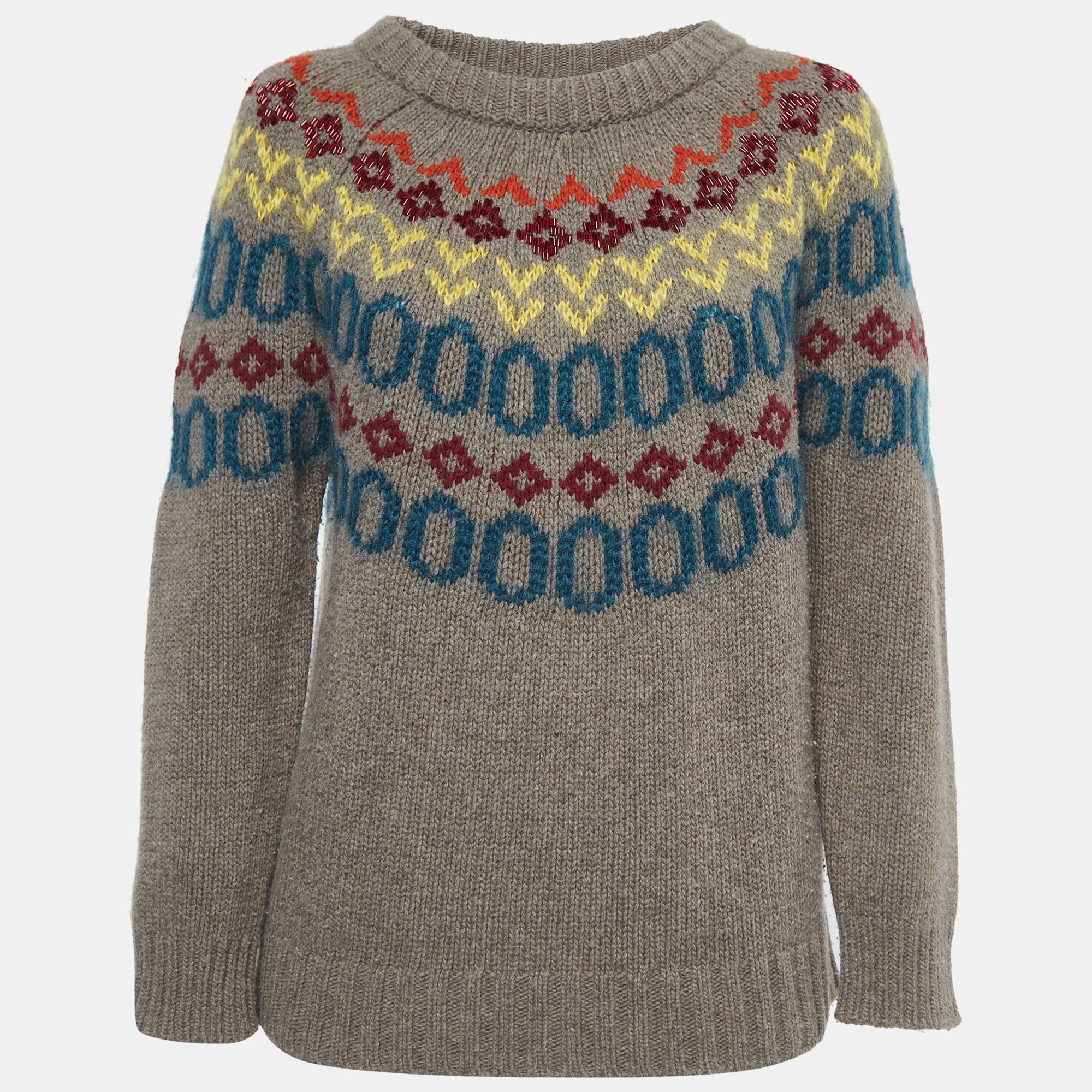 

Weekend Max Mara Grey patterned Wool Sweater